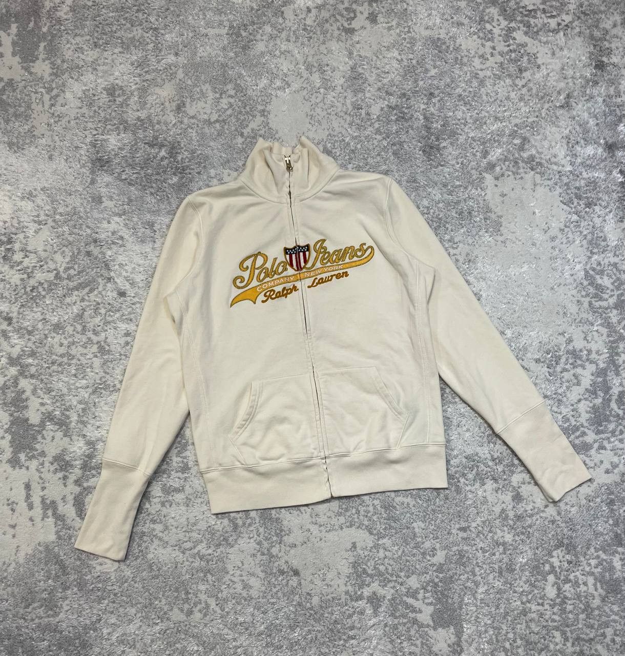 Ralph Lauren Vintage Women's zip hoodie Ralph Lauren beige Size M / US 6-8 / IT 42-44 - 1 Thumbnail