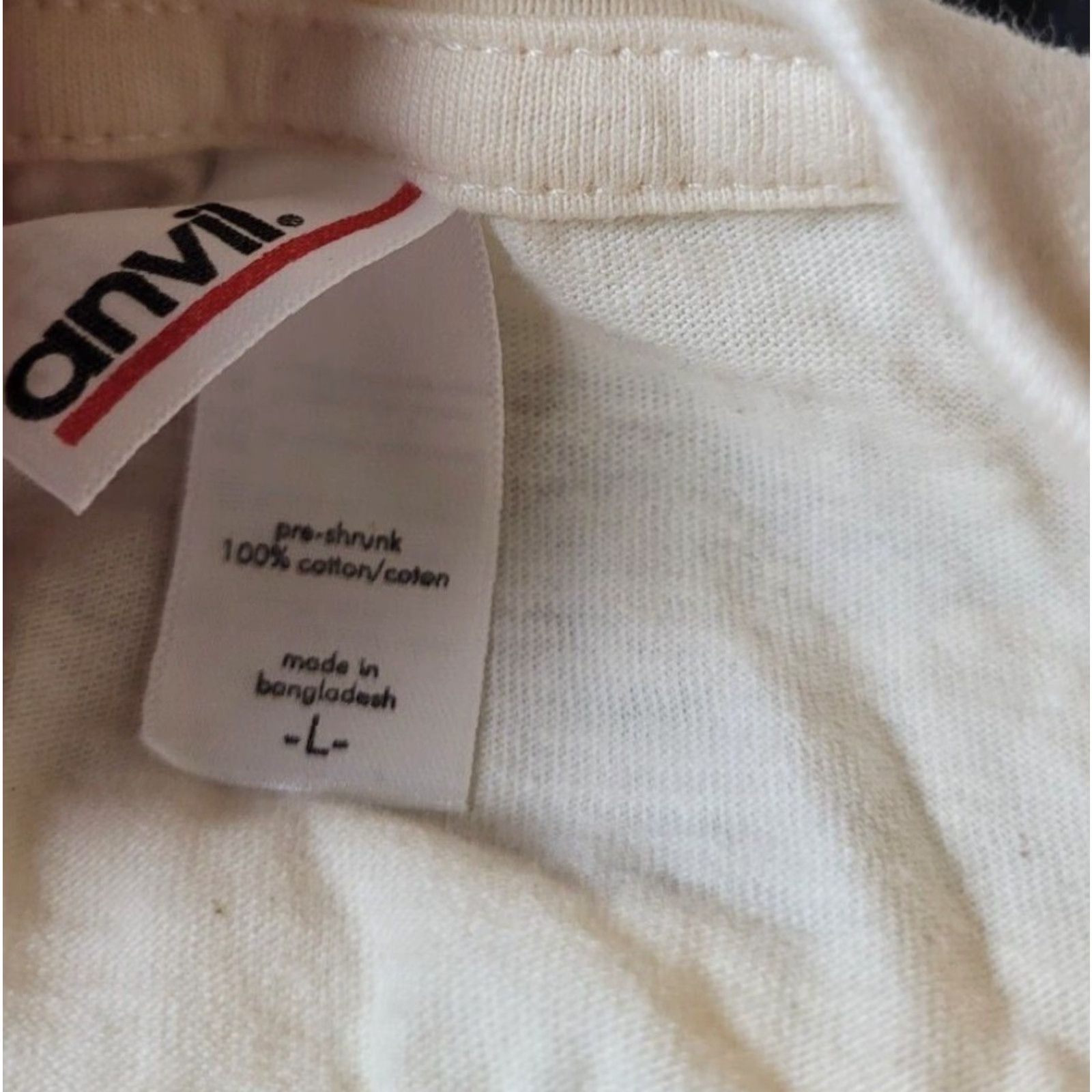 Anvil VINTAGE Anabelle Road T Shirt Country Western Detroit MI Large 2010 NICE Cotton Blend Ivory Crew Neck Short Sleeve Anvil Graphic Tee Mens Size US L / EU 52-54 / 3 - 4 Thumbnail
