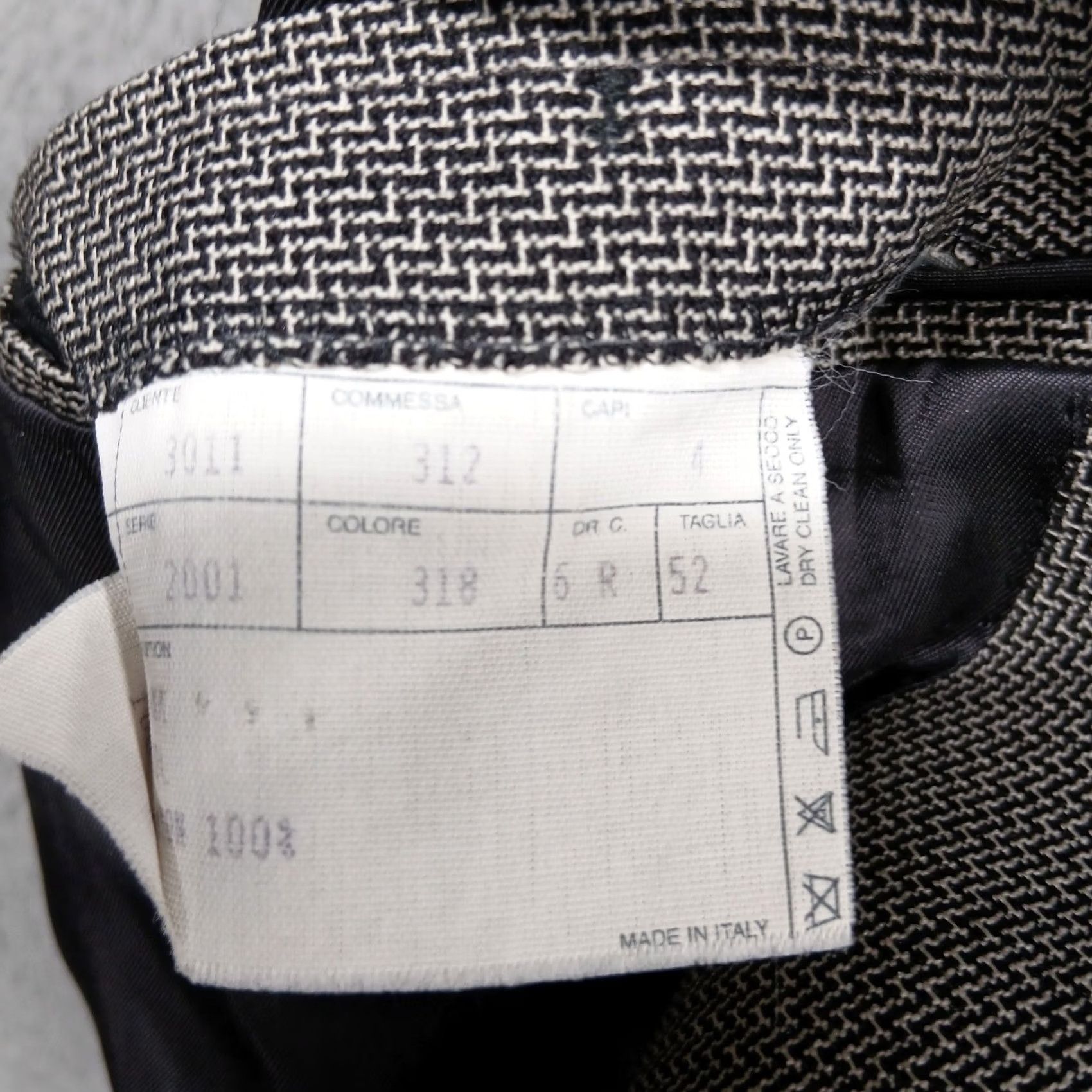 Vintage VINTAGE Bozzalla & Lesna Blazer Wool Blend Double Breasted Gray 52R Men Jacket Italy Tweed Herringbone Size 52R - 6 Thumbnail
