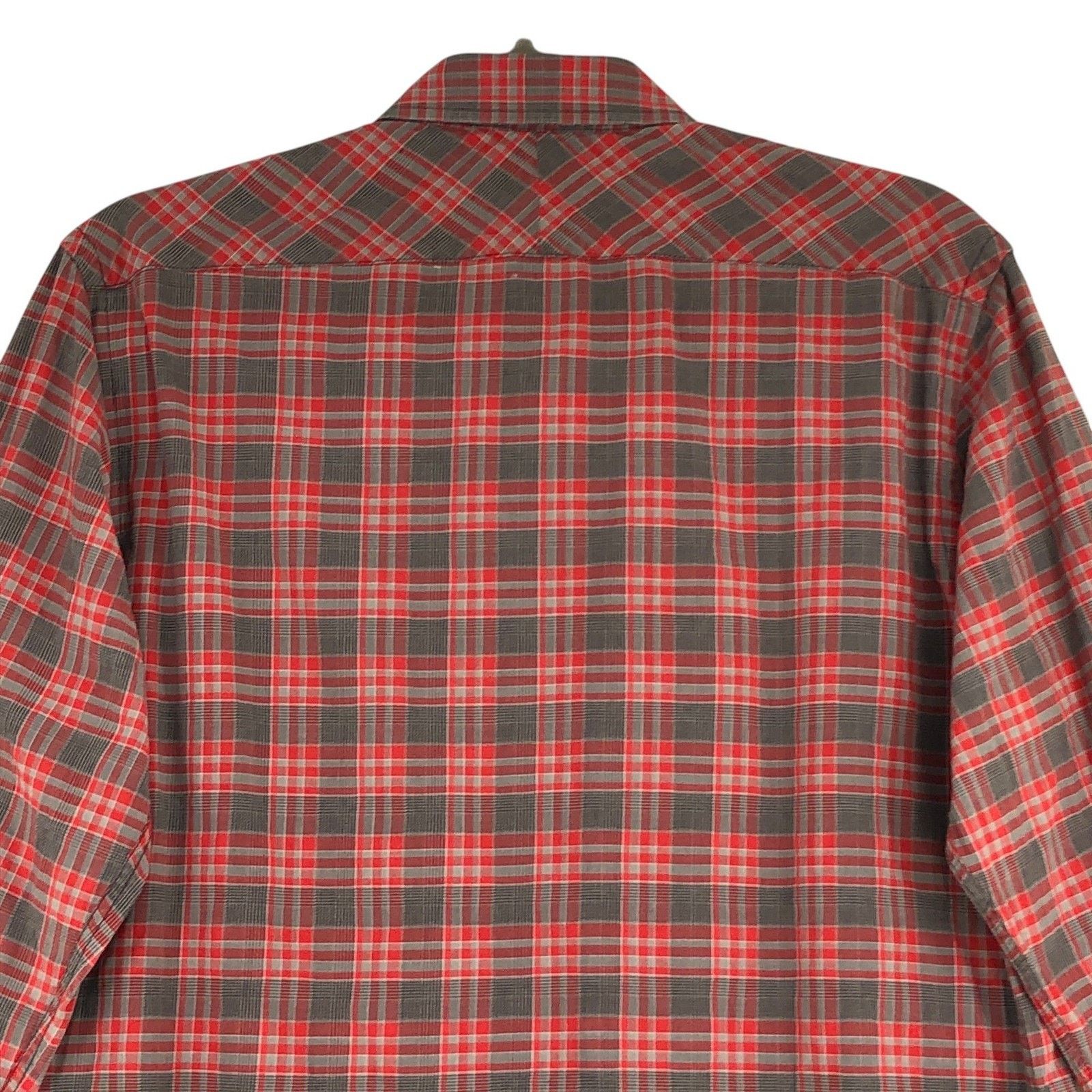 Billy Reid Billy Reid Shirt S Red Gray Plaid Long Sleeve Button Up Size US S / EU 44-46 / 1 - 9 Thumbnail