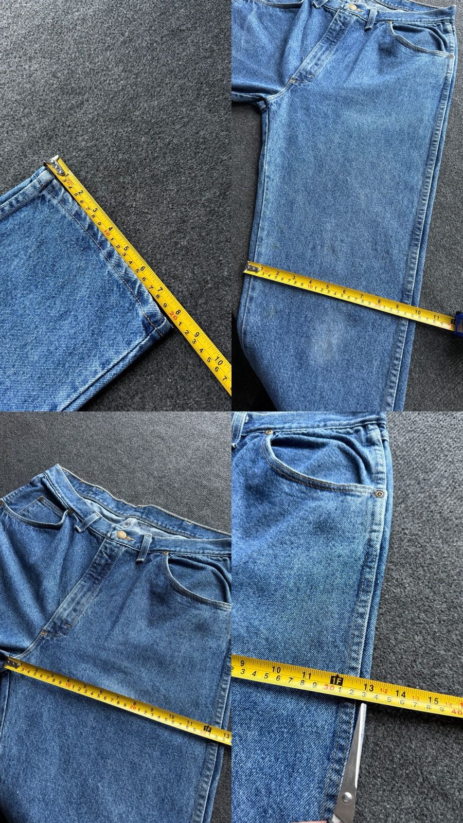 Wrangler Vintage 80s Retro Wrangler Rare Western Cowboy Jeans USA Size US 35 - 22 Thumbnail