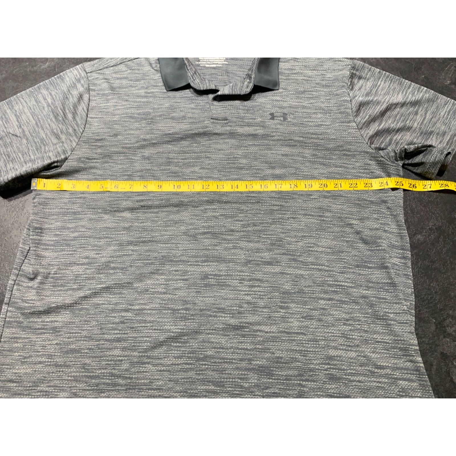 Under Armour UNDER ARMOUR Performance Polo 2XL Heather Gray Short Sleeve Men’s Shirt Size US XXL / EU 58 / 5 - 7 Thumbnail