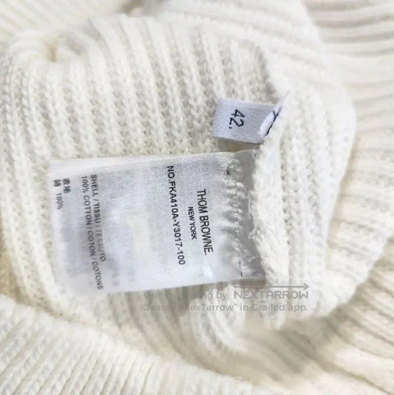 Thom Browne Thom Browne White Wool Women's Pullover Sweater . Size L / US 10 / IT 46 - 4 Thumbnail