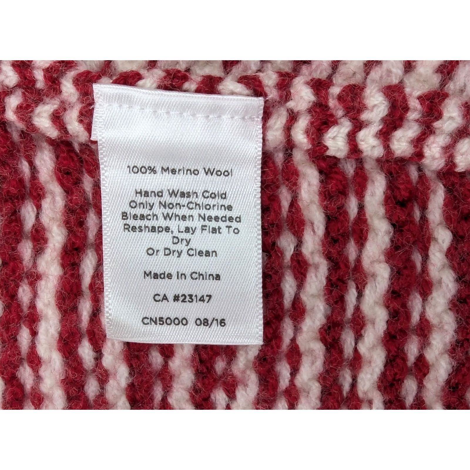 Talbots Talbots Cardigan Women M Petite Open Red White Merino Wool Argyle Knit Buttonless Casual Size M / US 6-8 / IT 42-44 - 4 Thumbnail