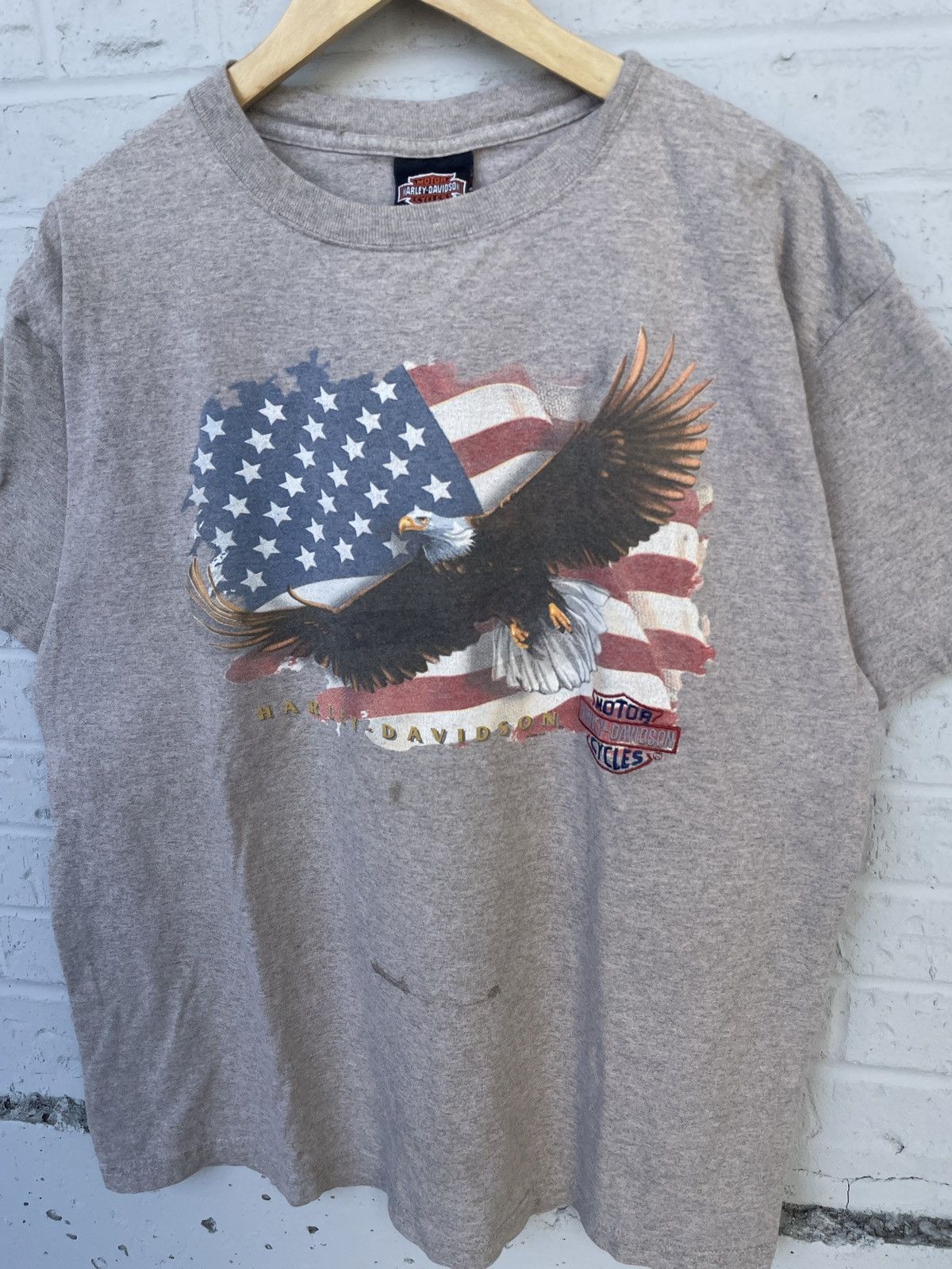 Harley Davidson 00 Harley Davidson Embroidered Logo Tee Size US XL / EU 56 / 4 - 2 Thumbnail