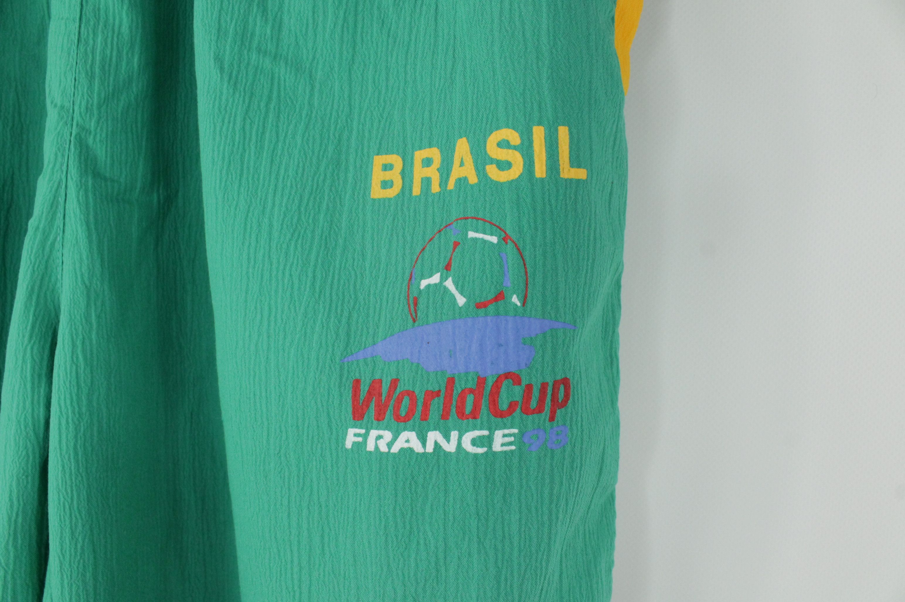 Vintage Vintage Brazil Football Team World Cup 1998 France Tracksuit Size US XL / EU 56 / 4 - 13 Thumbnail