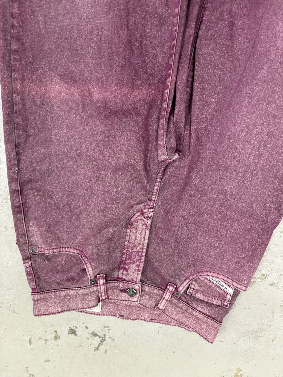 Vintage Diesel Waxed Mharki Y2K Wide Fit Baggy
