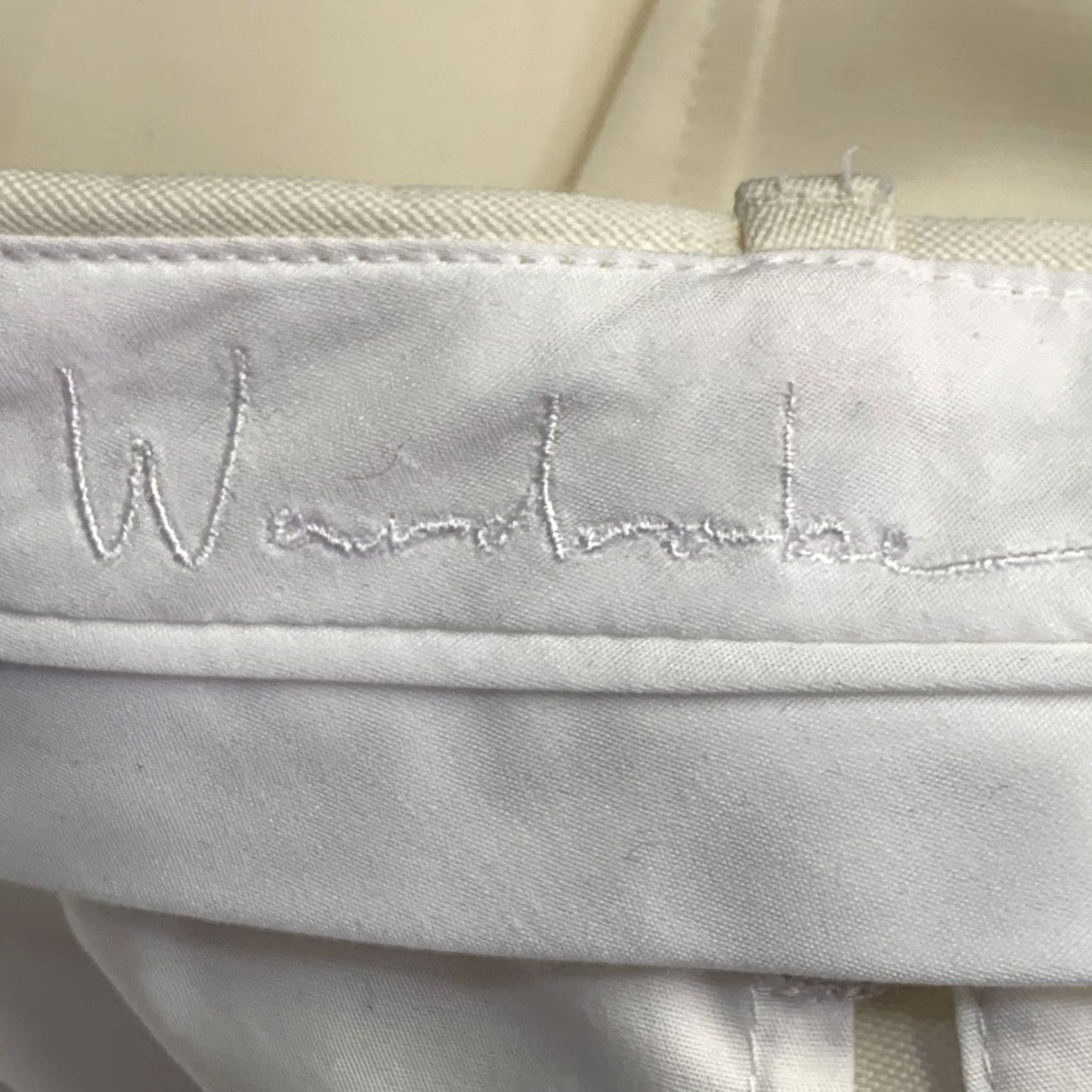 Jil Sander JIL SANDER Pants Cream Size 8 Wool Flat Front Women Size 30" / US 8 / IT 44 - 5 Thumbnail