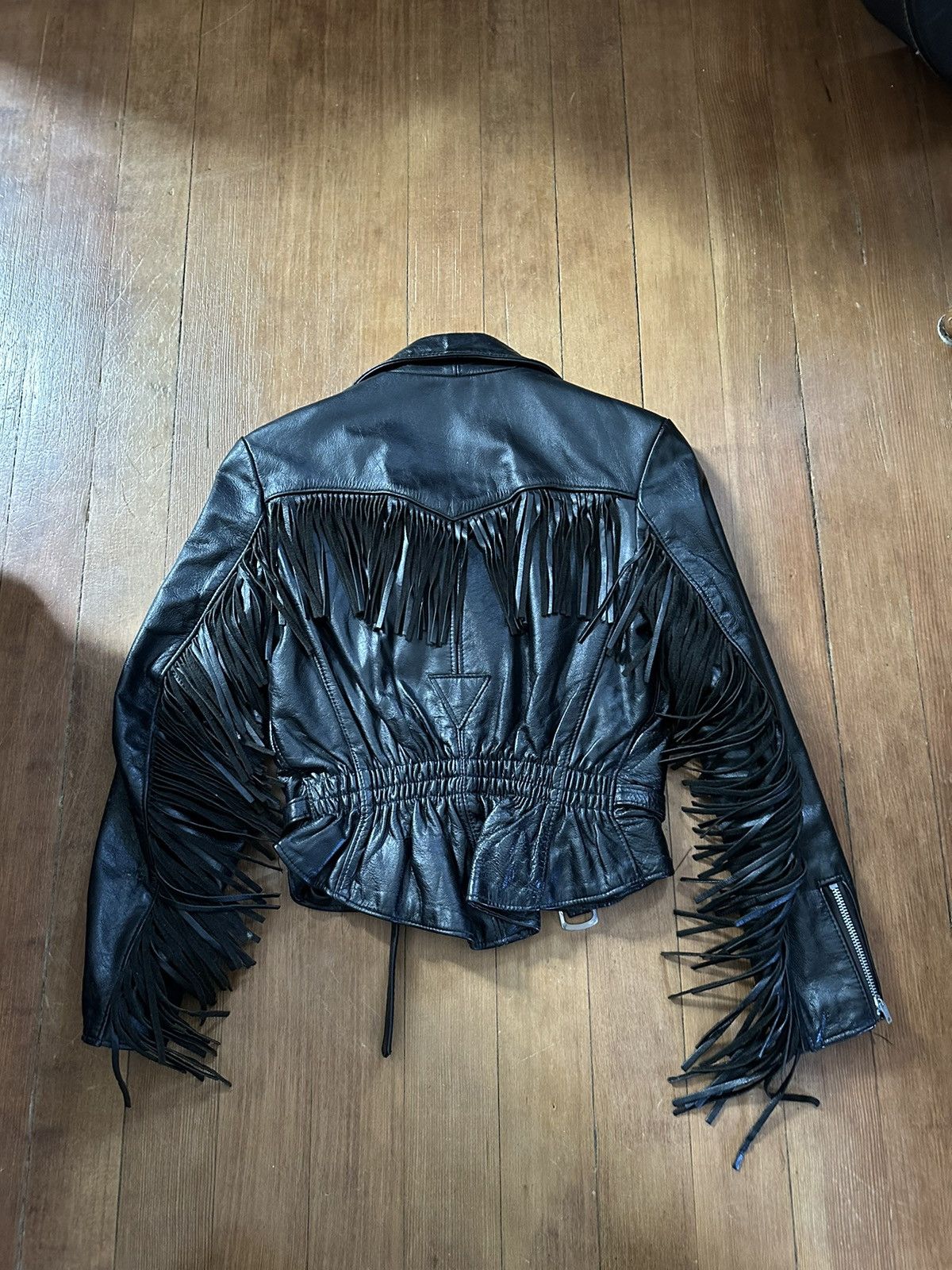 Vintage Vintage fringe leather jacket Size M / US 6-8 / IT 42-44 - 3 Thumbnail