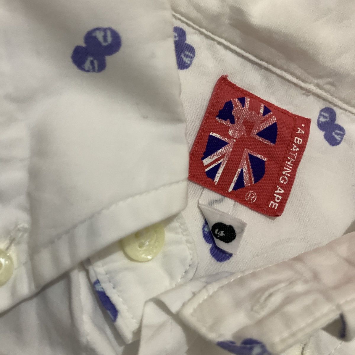 Bape × Vintage Vintage A BATHING APE Printed Shirt Size US L / EU 52-54 / 3 - 4 Thumbnail
