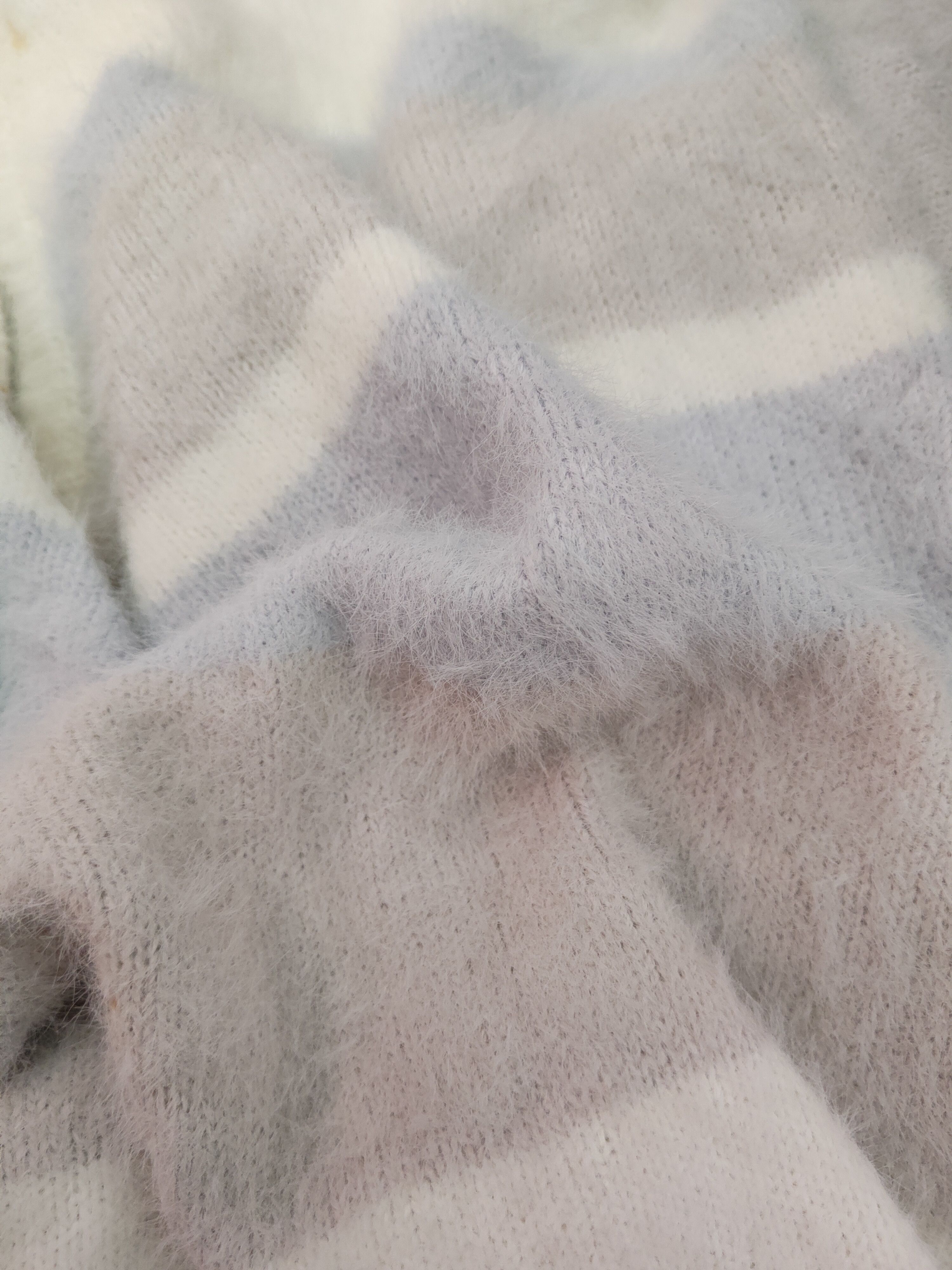 Japanese Brand × Vintage Ingni Cream Shag Shaggy Fur Mohair Knitwear #S1910 Size M / US 6-8 / IT 42-44 - 10 Thumbnail