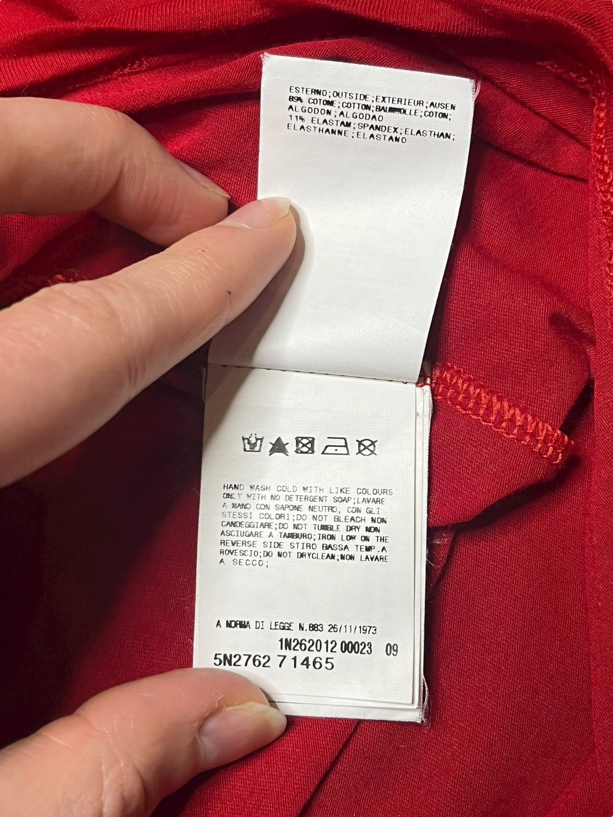 Costume National Costume National “Only Miracles” LS Shirt Italy Graphic Red Size US M / EU 48-50 / 2 - 8 Thumbnail