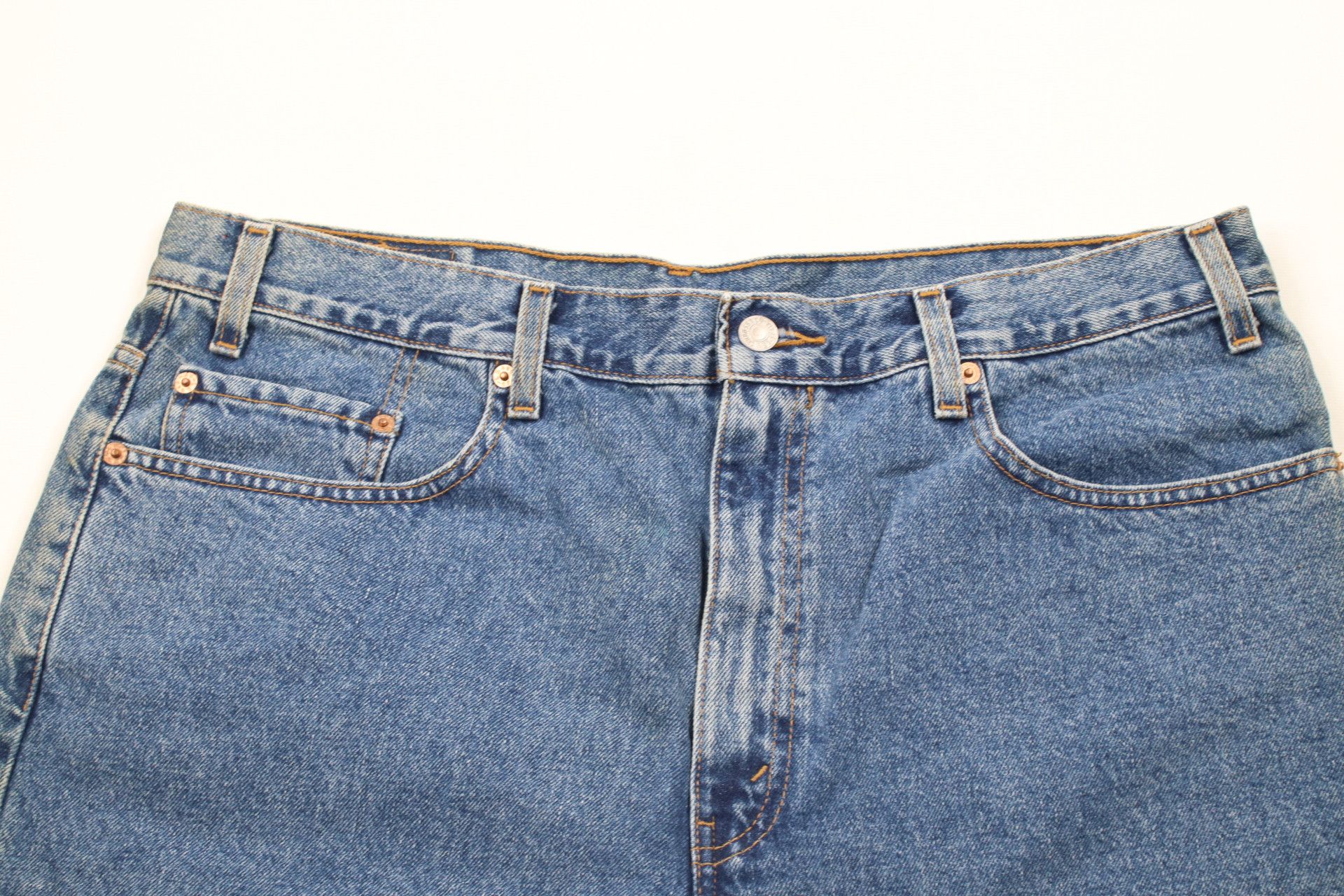 Levi's × Vintage Vintage 90s Levis 550 Relaxed Fit Denim Jean Shorts Jorts Size US 38 / EU 54 - 2 Thumbnail