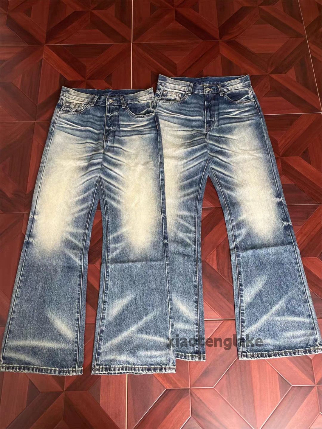 Jean Washed faded loose punk yuppie grunge bootcut jeans Size US 34 / EU 50 - 3 Thumbnail
