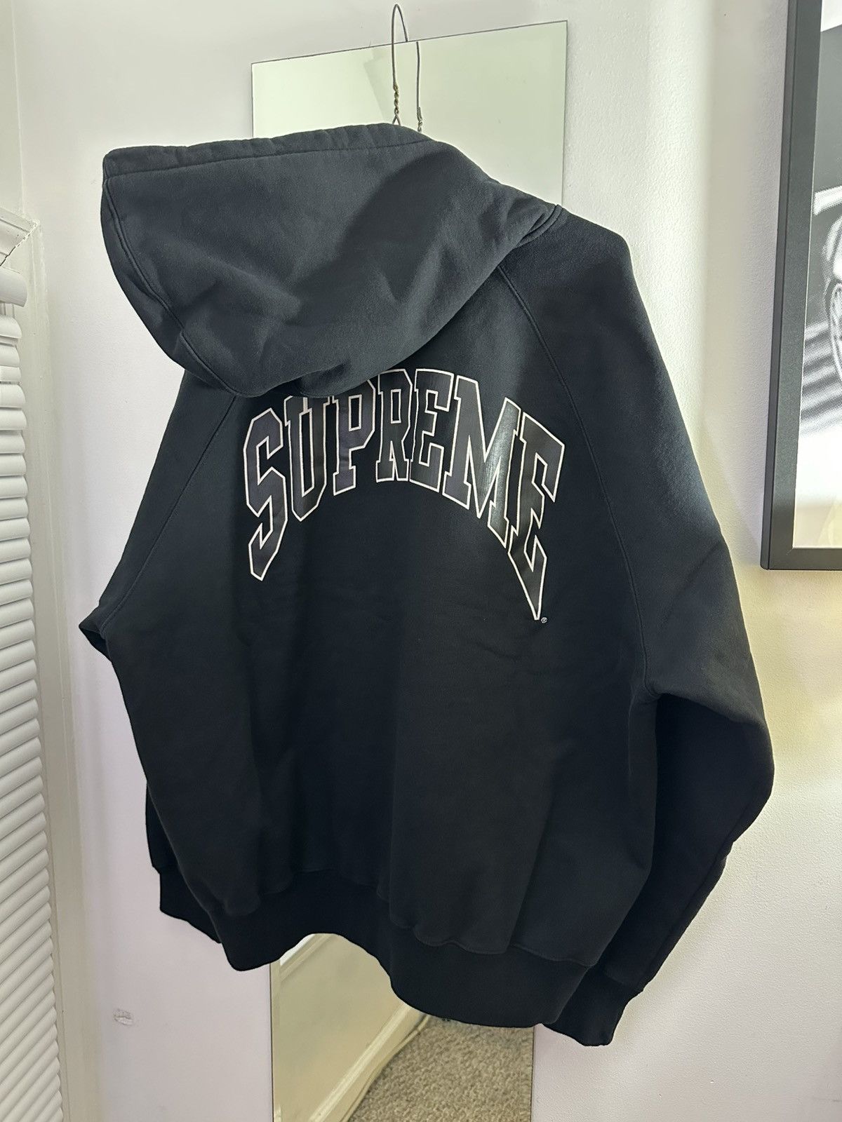 Supreme Supreme Raglan Zip Up Hoodie Sweatshirt Size US L / EU 52-54 / 3 - 7 Thumbnail