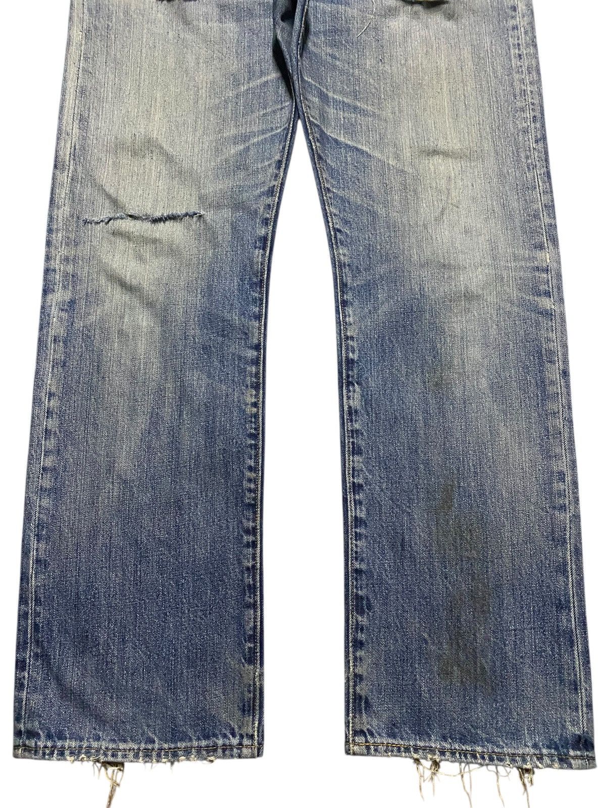 Levi's Vintage Levis 501 Big E Faded Wash Distressed Loose Jeans Size US 37 - 5 Thumbnail