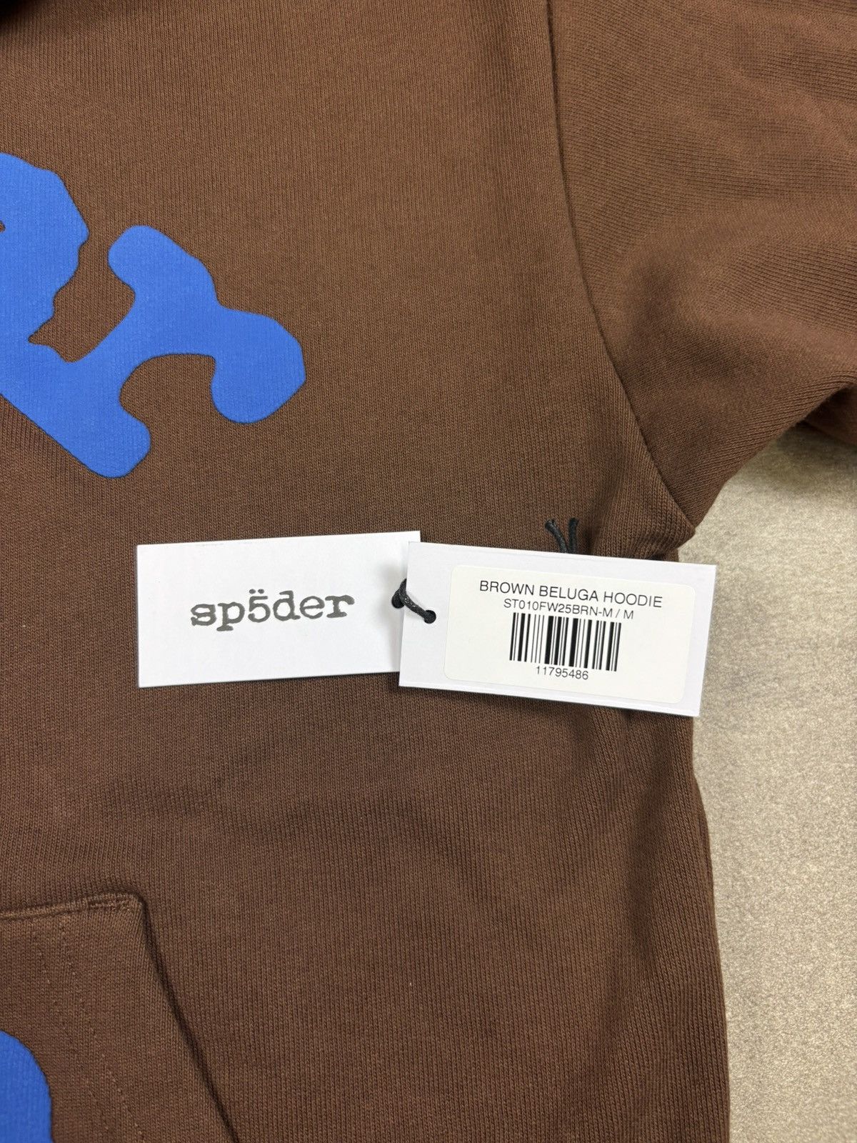 Sp5der Sp5der Beluga Hoodie, Brown Size US M / EU 48-50 / 2 - 7 Thumbnail