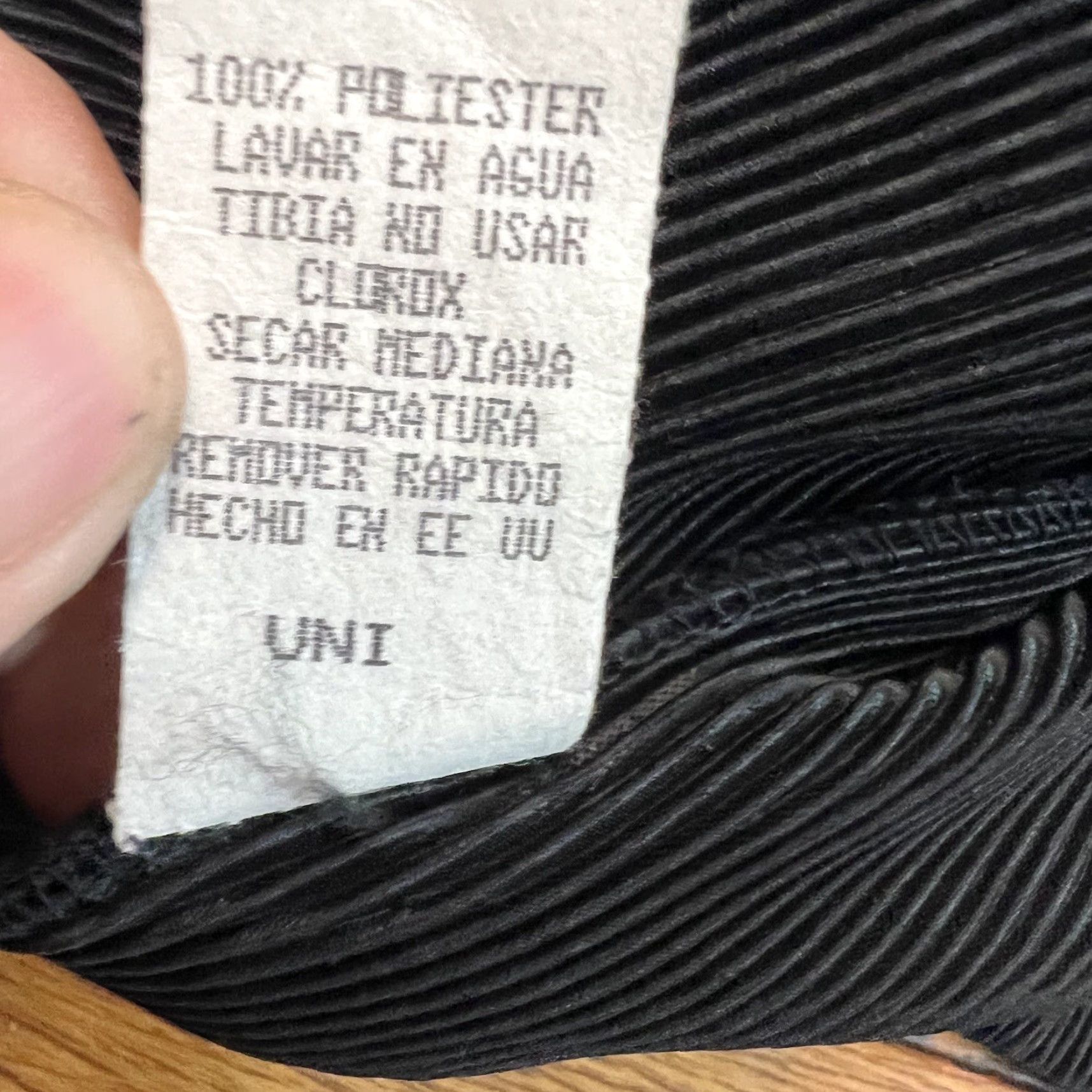 Vintage VINTAGE Pants Women's Size 1 Black Poly US Made 28X26 Wide Leg Stretch Striped Size 25" / US 0 / IT 36 - 6 Thumbnail