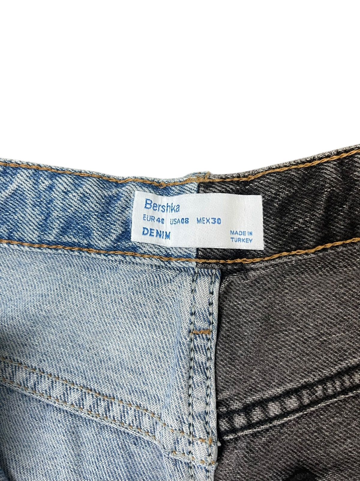 Bershka Two Tone Colour Jeans Streetwear