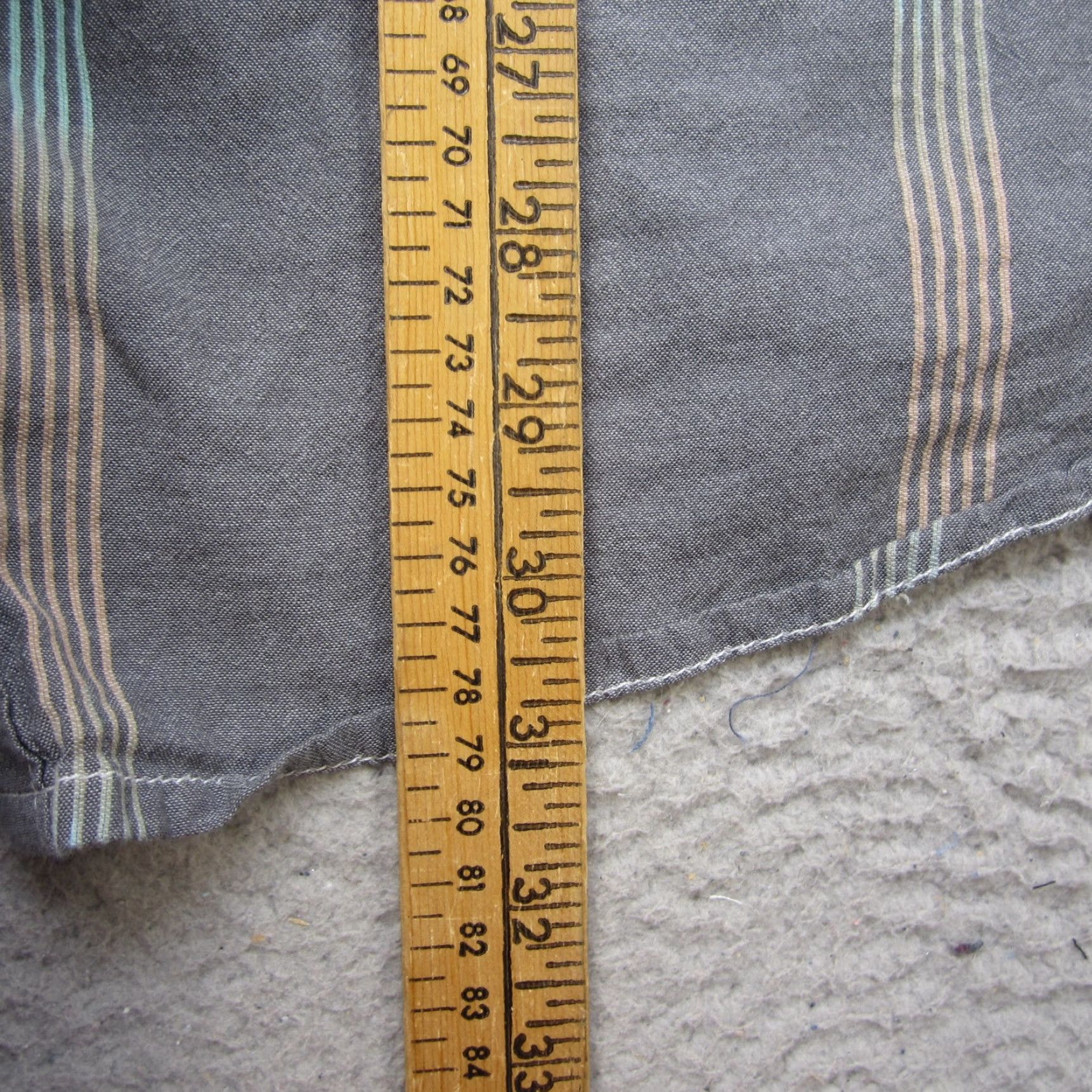 Carbon2Cobalt VINTAGE Carbon 2 Cobalt Shirt Mens Extra Large Gray Striped Button Up Lightweight Size US L / EU 52-54 / 3 - 7 Thumbnail