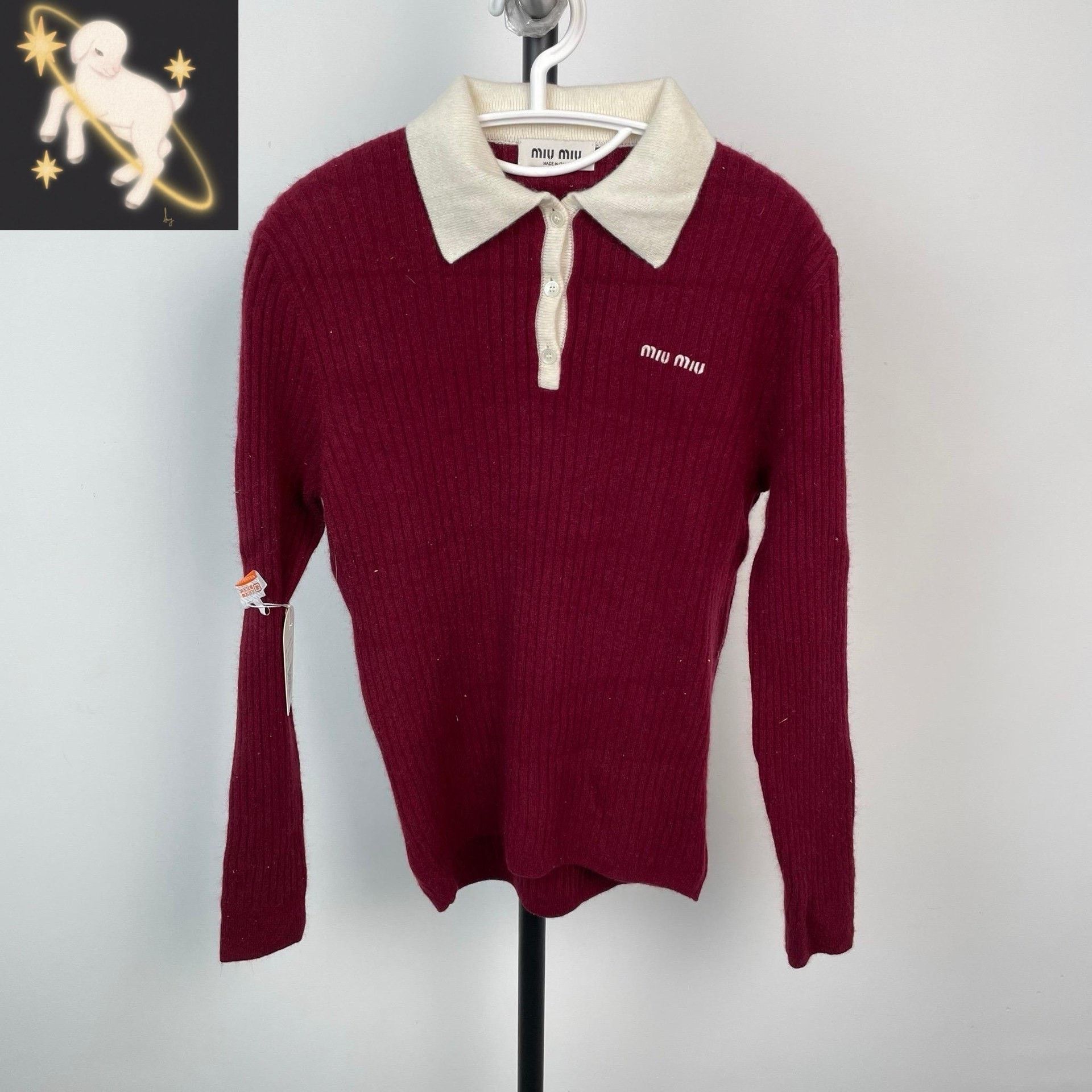 Miu Miu Miu Miu Red Sweater 36 Women Size S / US 4 / IT 40 - 1 Thumbnail