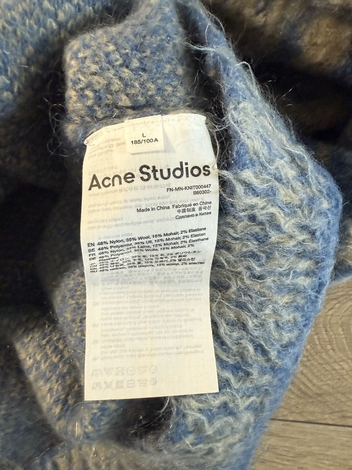 Acne Studios Acne Studios Jacquard Mohair Jumper Size US L / EU 52-54 / 3 - 3 Thumbnail