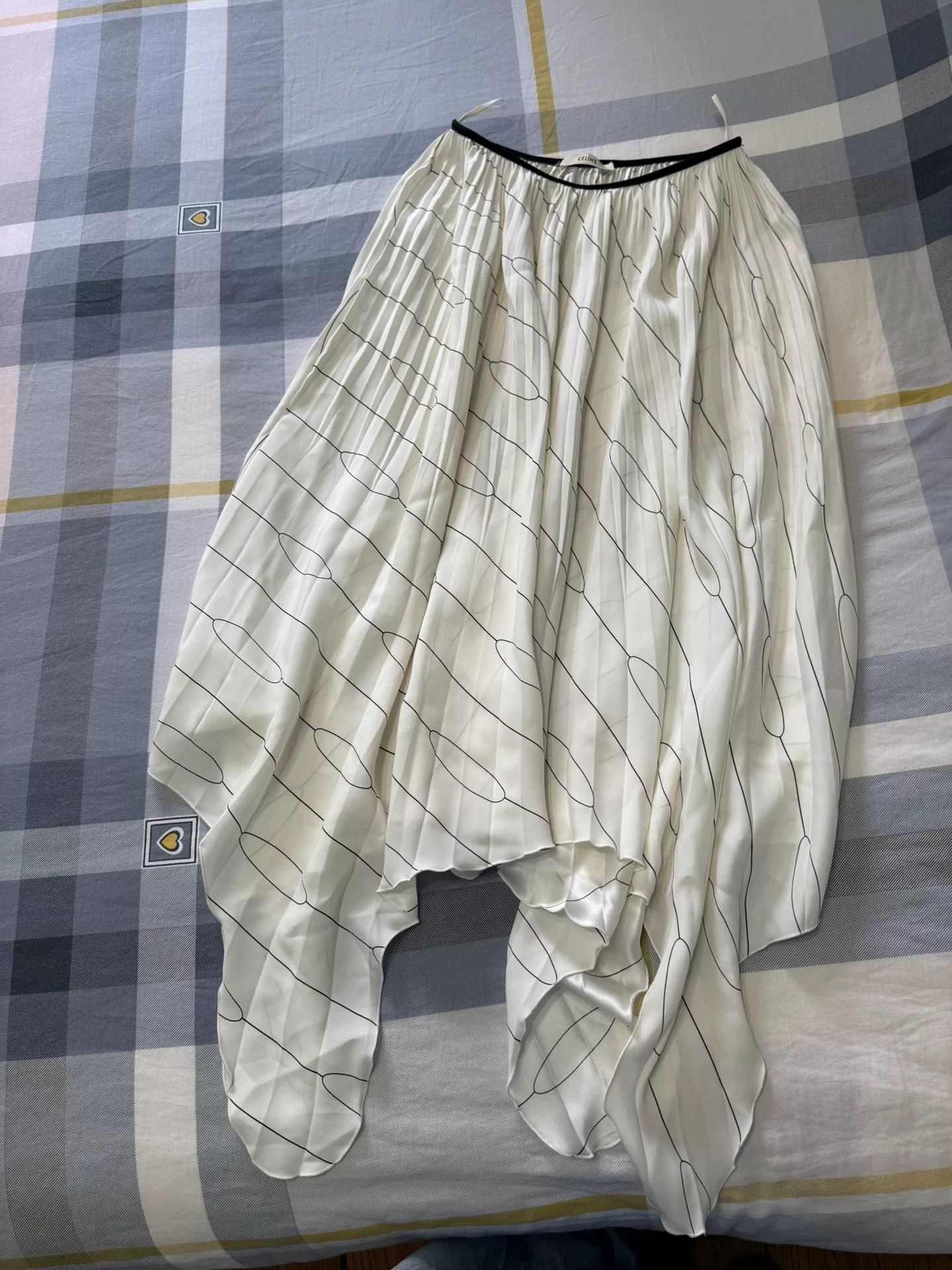 Celine Elegant Old Celine Silk Skirt Size 34" / US 12 / IT 48 - 1 Thumbnail