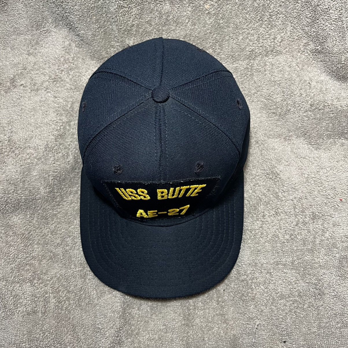 New Era × Vintage Vintage 80s New Era Naval Military Hat USS Butte AE 27 USA Size ONE SIZE - 5 Thumbnail