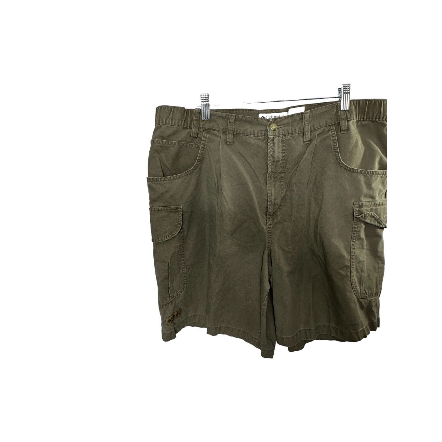 Columbia Columbia Olive Green 7.5" Cargo Shorts Men's 36 100% Cotton Size US 36 / EU 52 - 4 Thumbnail