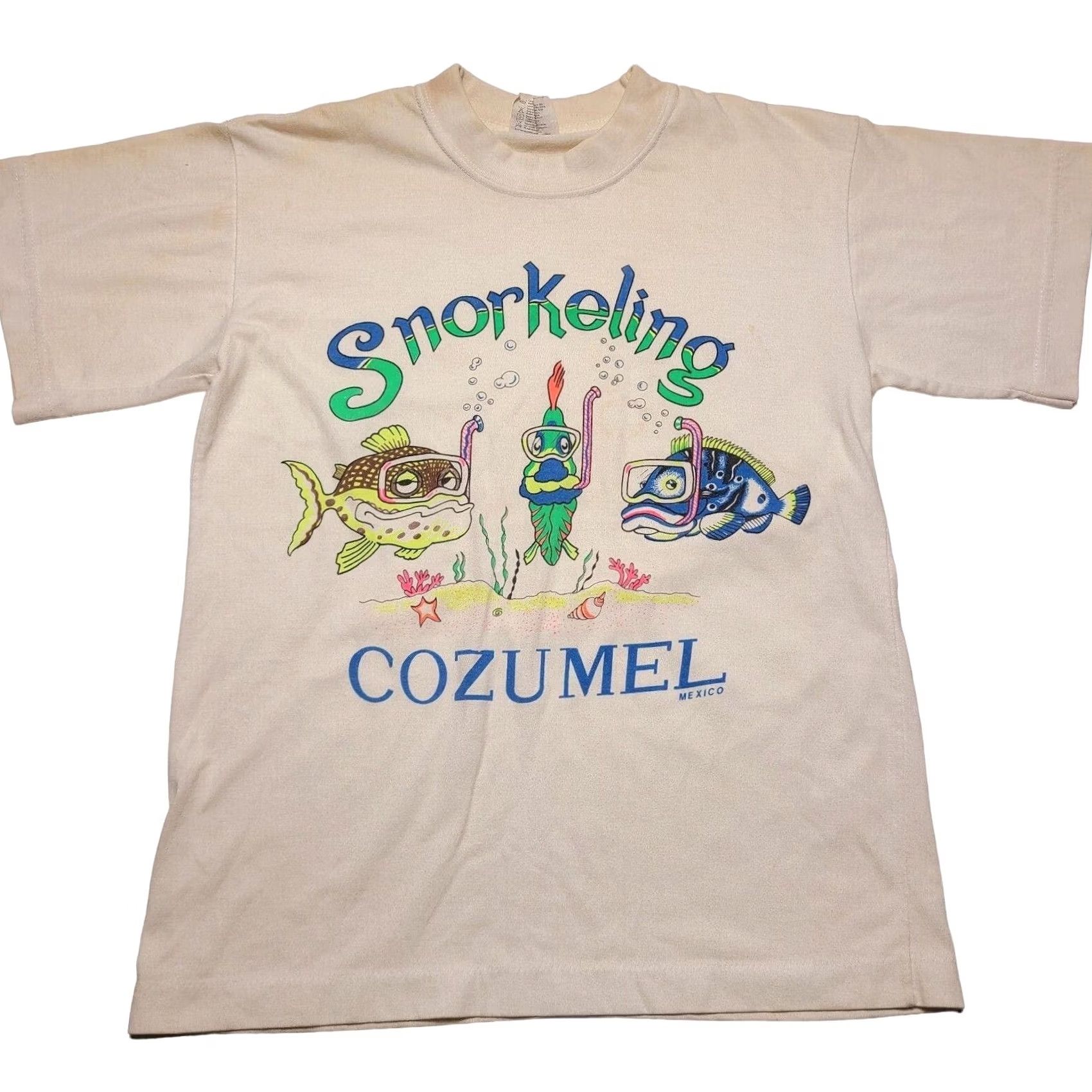 Vintage VINTAGE Cozumel Mexico Snorkeling Scuba Diving Graphic T-Shirt Mens Size Small Size US S / EU 44-46 / 1 - 2 Thumbnail