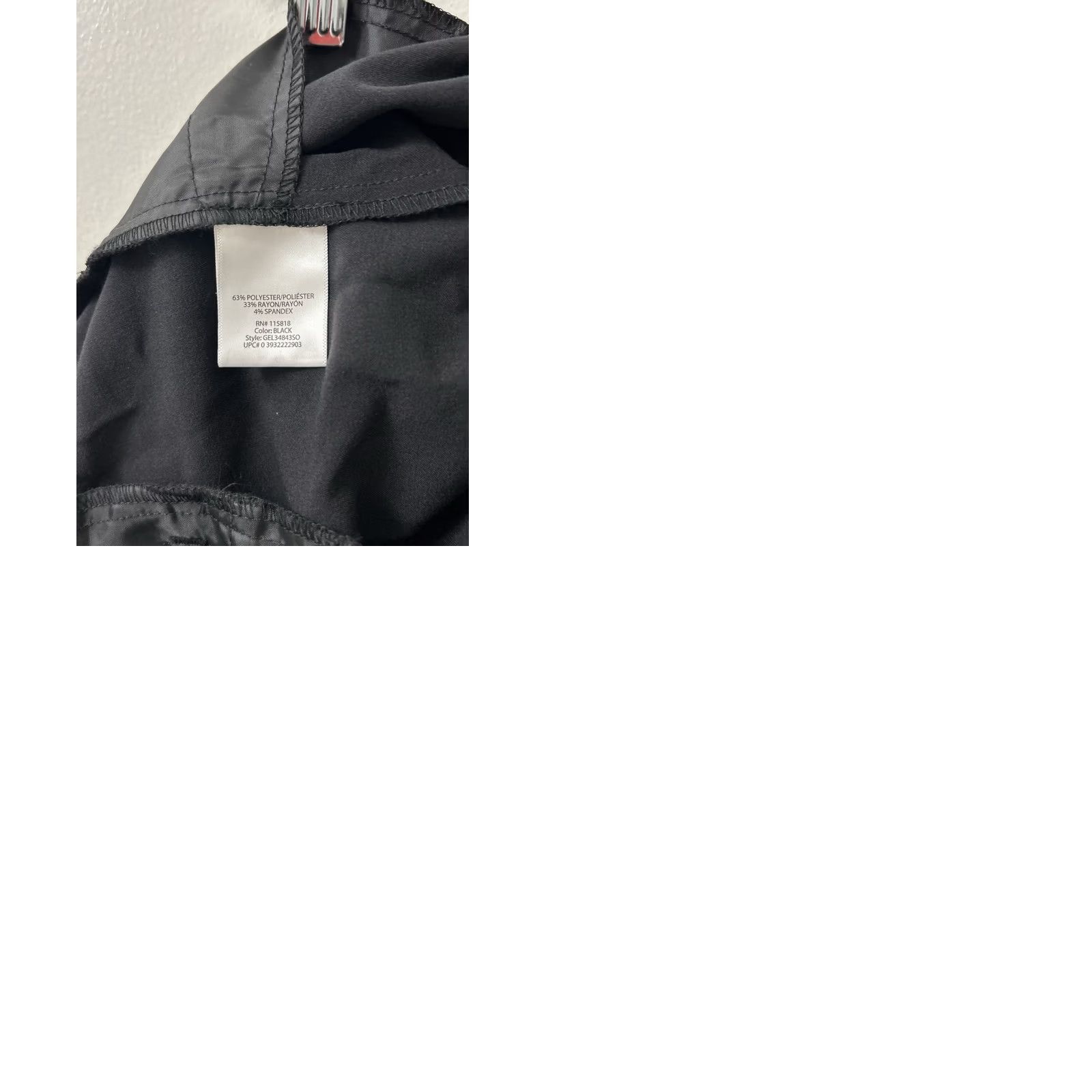 George George Modern Pants Womens Black Size 18 L32 Straight Fit NWT Dress Pants Easy Care Zipper Trousers Size 40" / US 18 - 9 Thumbnail