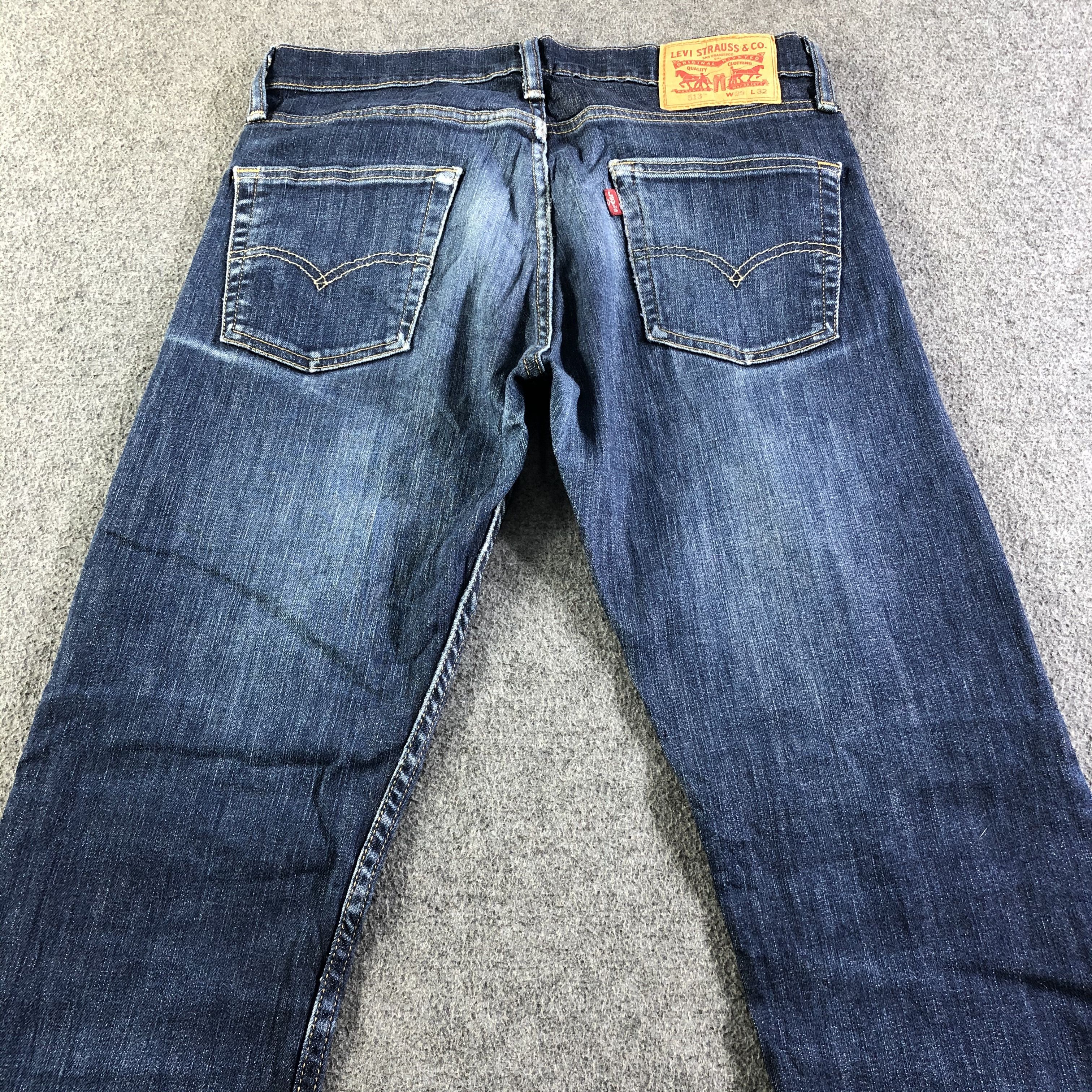 Levi's Vintage Blue Wash Levis 513 Jeans-J4449 Size US 30 / EU 46 - 4 Thumbnail