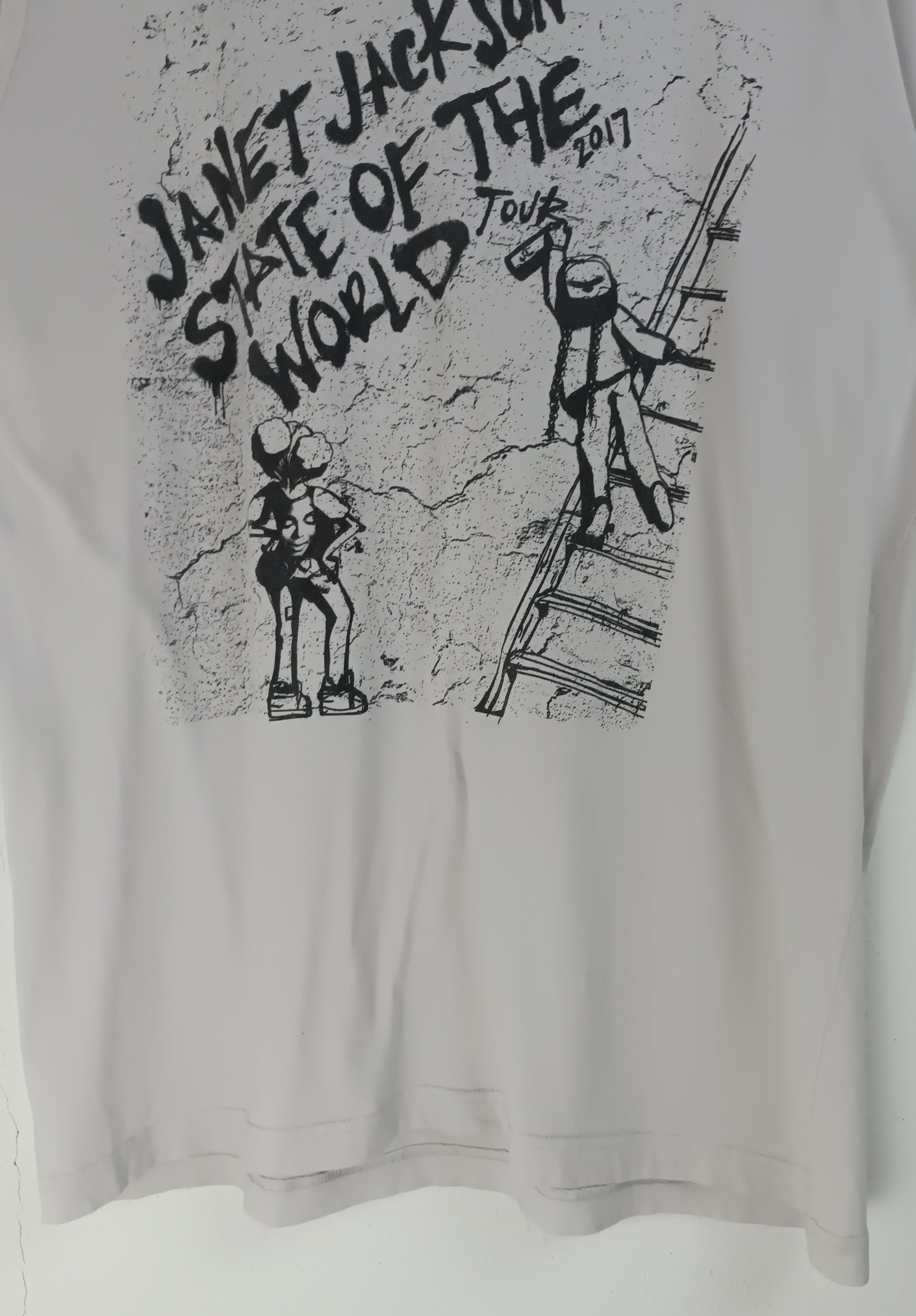 Rap Tees VINTAGE 2017 JANET JACKSON TOUR TEE whitney madonna aretha Size US L / EU 52-54 / 3 - 7 Thumbnail