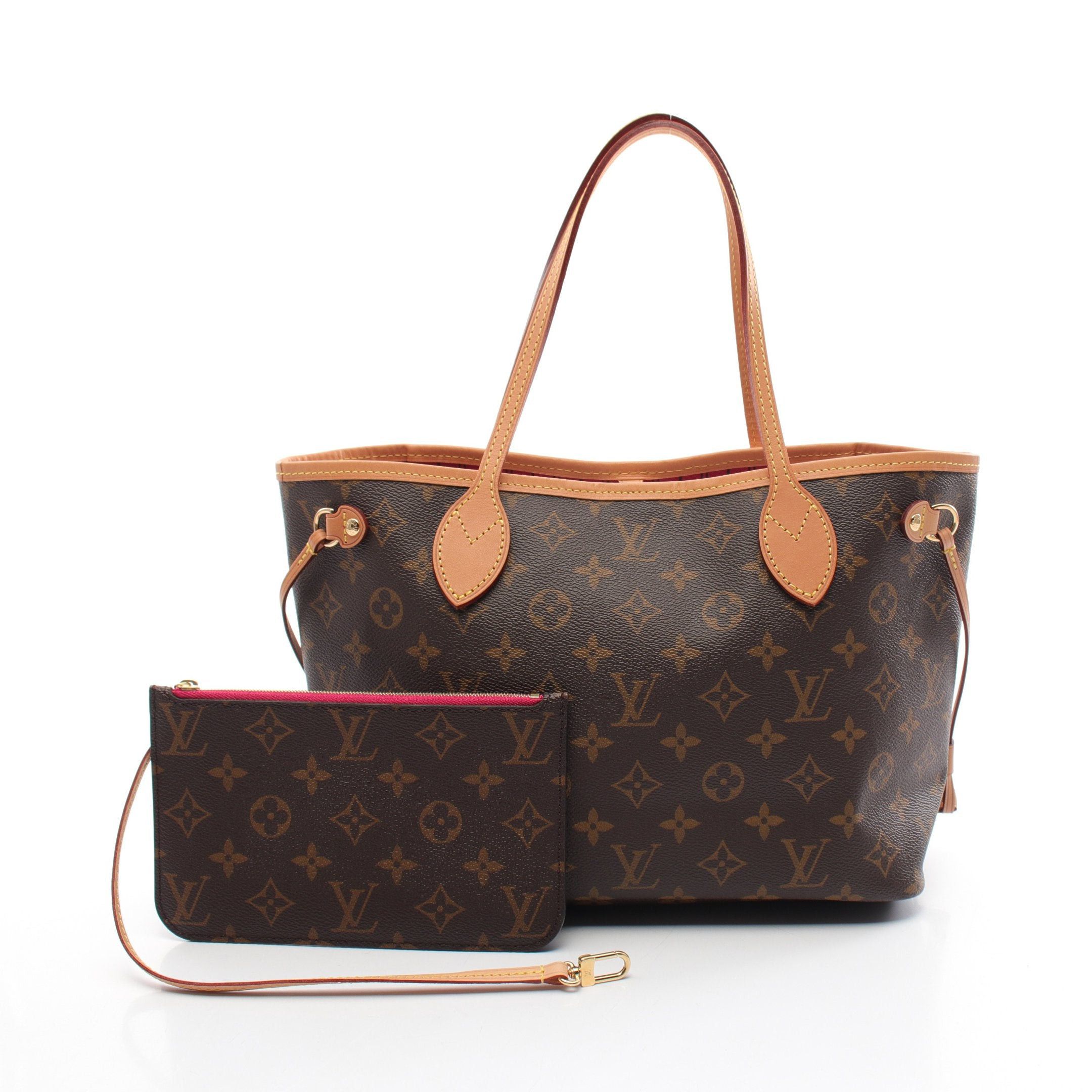 Louis Vuitton Louis Vuitton Neverfull Pm Monogram Pivoine Handbag Tote Bag Leather Brown Size ONE SIZE - 1 Thumbnail