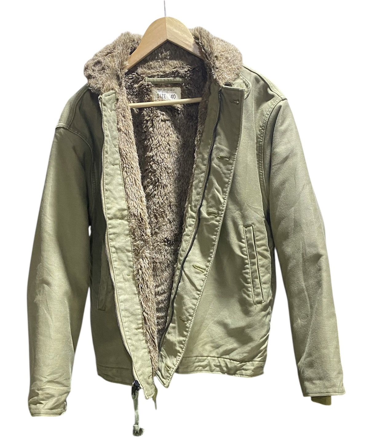 Alpha Industries Houston US N-1 Deck Military Reproduction 1940s WW2 Jacket Size US M / EU 48-50 / 2 - 3 Thumbnail