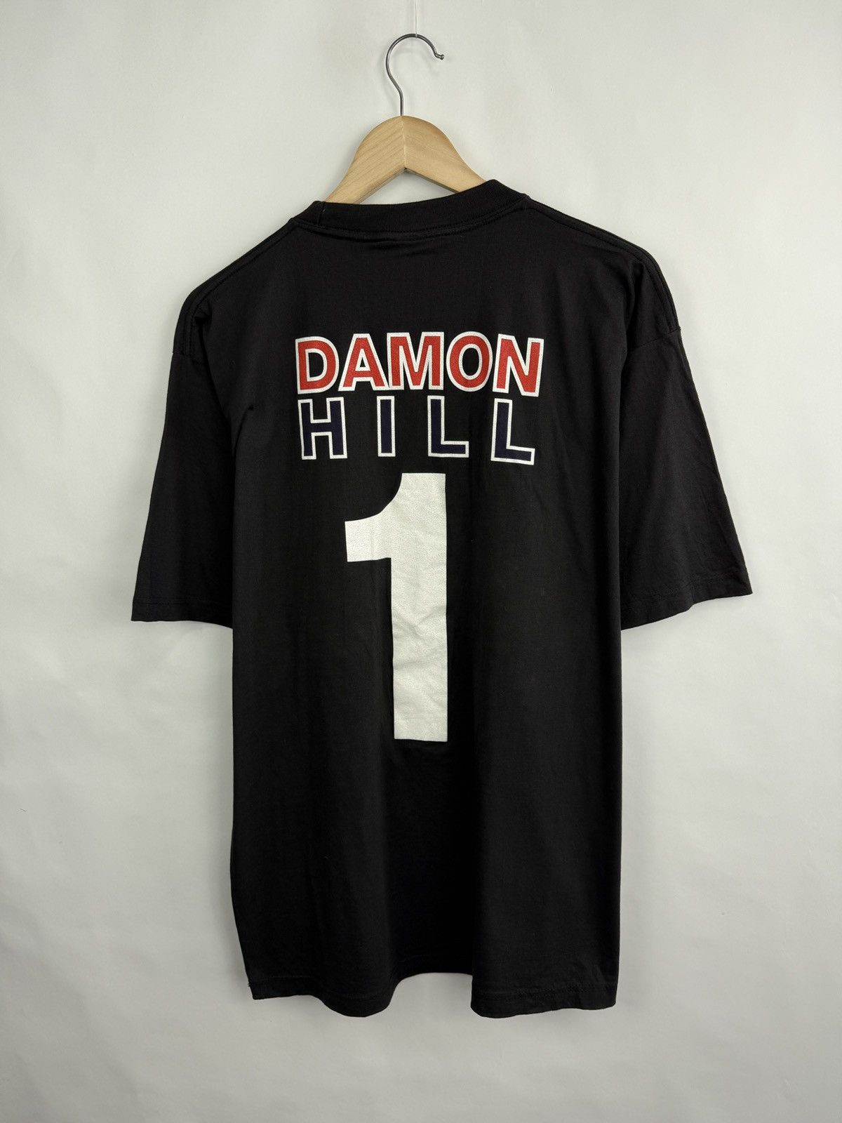 Formula 1 🇬🇧 Vintage 1996 Damon Hill F1 Formula One World Champion Tee Size US XL / EU 56 / 4 - 7 Thumbnail
