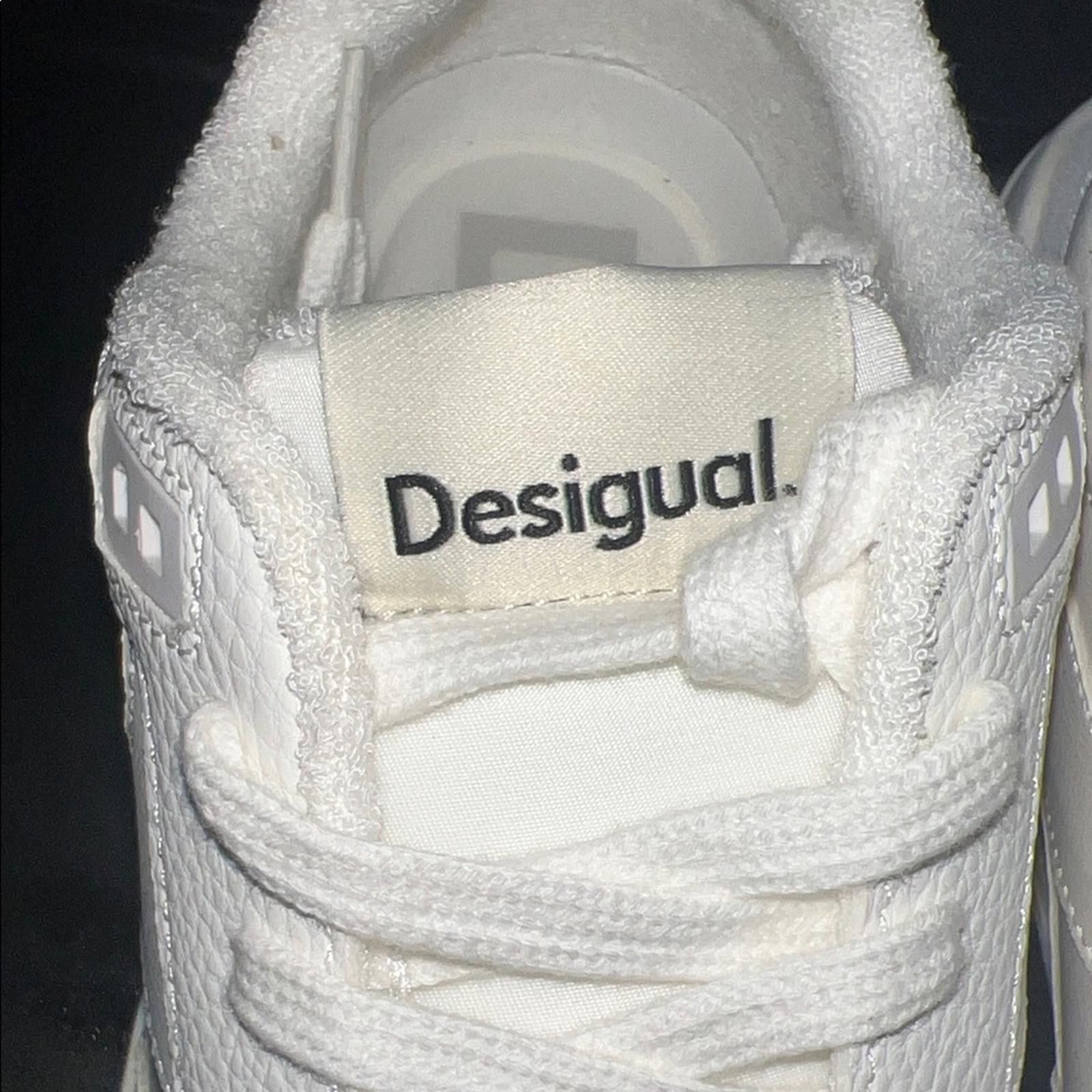 Desigual Desigual Cream Sneakers Size US 8 / IT 38 - 3 Thumbnail