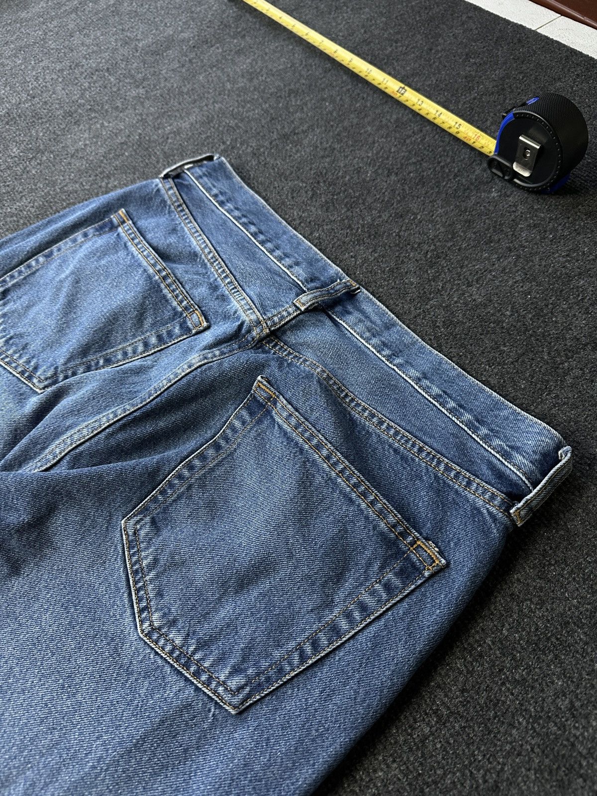 Arket 🚨Y2K WOMEN ARKET JEANS WITH LOGO AVANT GARDE DENIM PANTS Size 31" - 7 Thumbnail