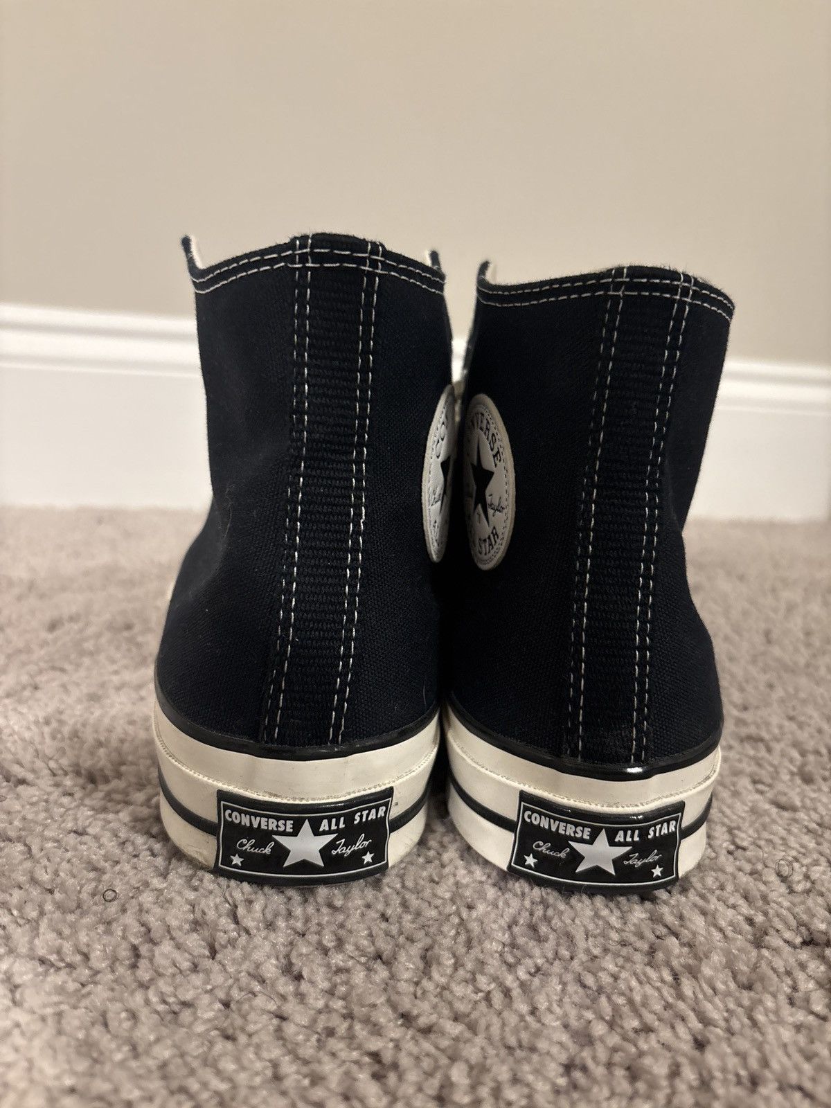 Converse CONVERSE Black Chuck 70 High Top Sneakers Size US 9.5 / IT 39.5 - 4 Thumbnail
