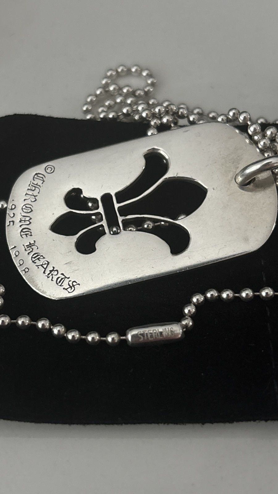 Chrome Hearts *Rare* Chrome Hearts Fleur Dog Tag Size ONE SIZE - 7 Thumbnail