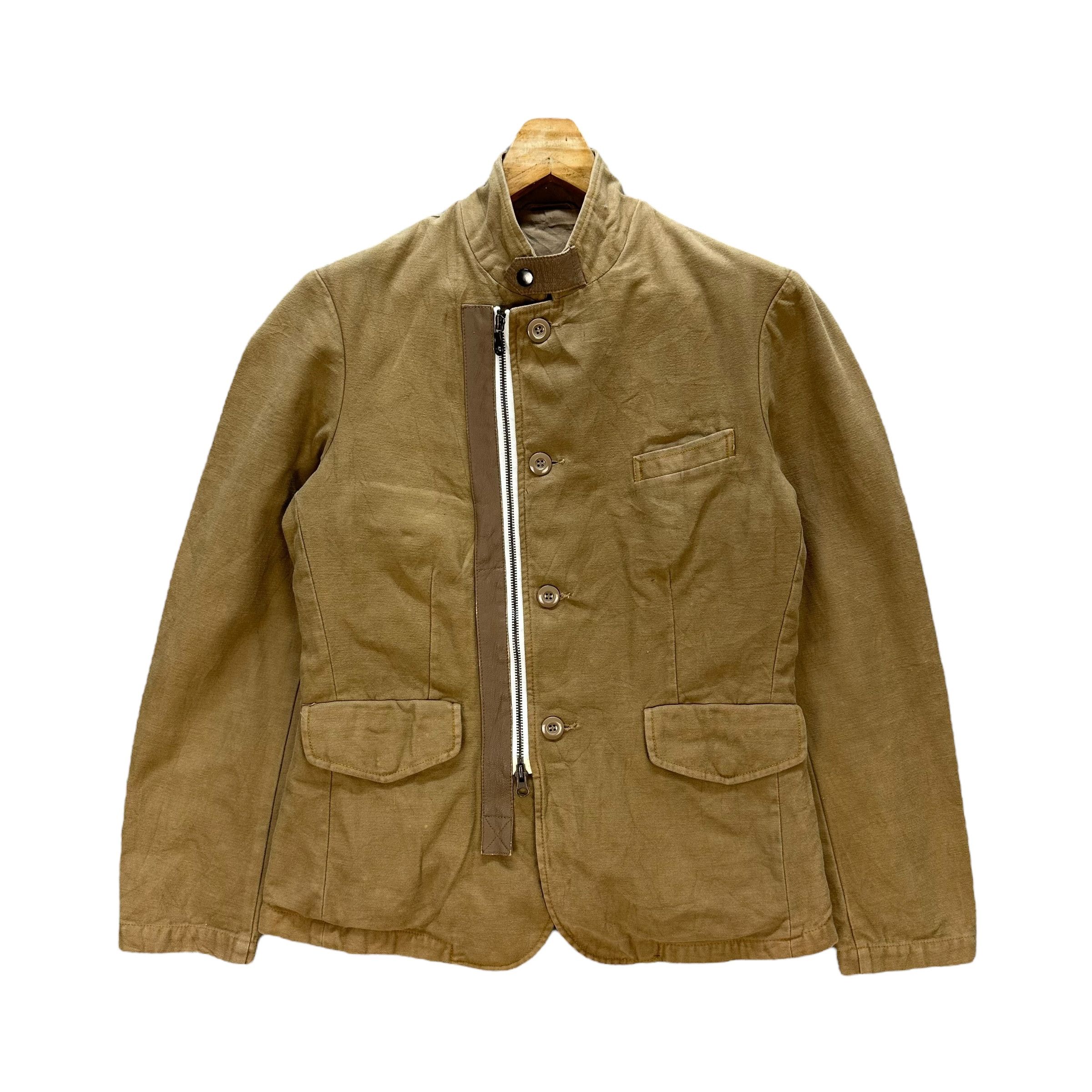 Brooklyn Cloth BROOKLYN OVERALL Asymmetrical Jacket #A40-0921 Size M / US 6-8 / IT 42-44 - 1 Thumbnail