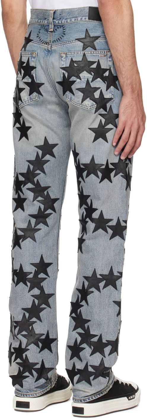 Amiri oc11z0225 Chemist Straight Jeans in Blue/Black Size US 29 - 2 Thumbnail