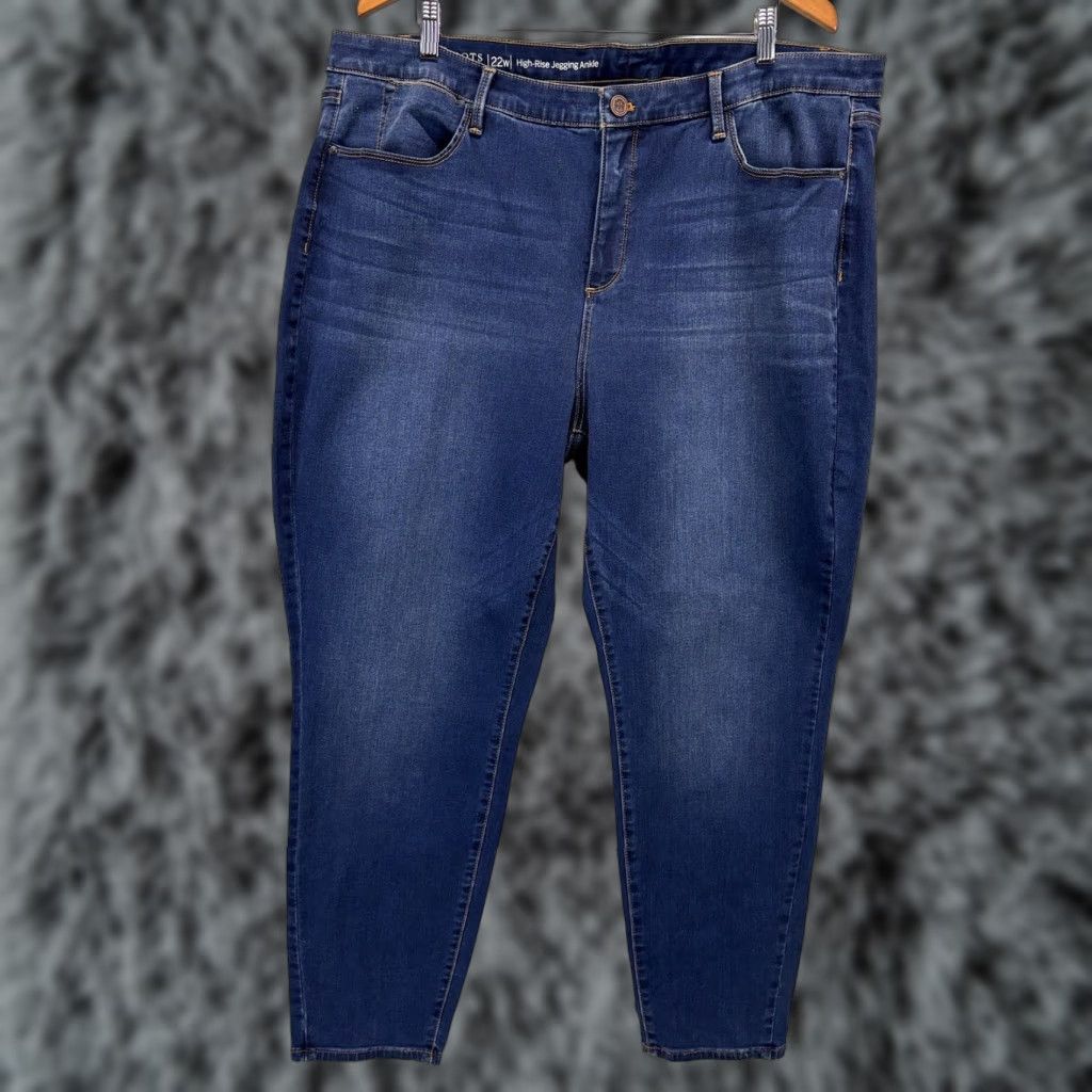 VINTAGE Talbots Women's Jegging Ankle Jeans Size 22W Plus High