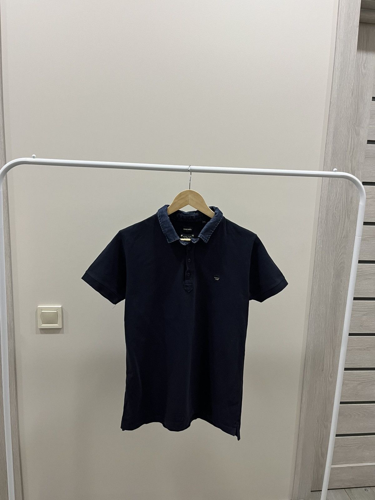 Diesel Vintage Diesel Polo Y2K Collar T Rice Shirt 900 Size US XL / EU 56 / 4 - 1 Thumbnail