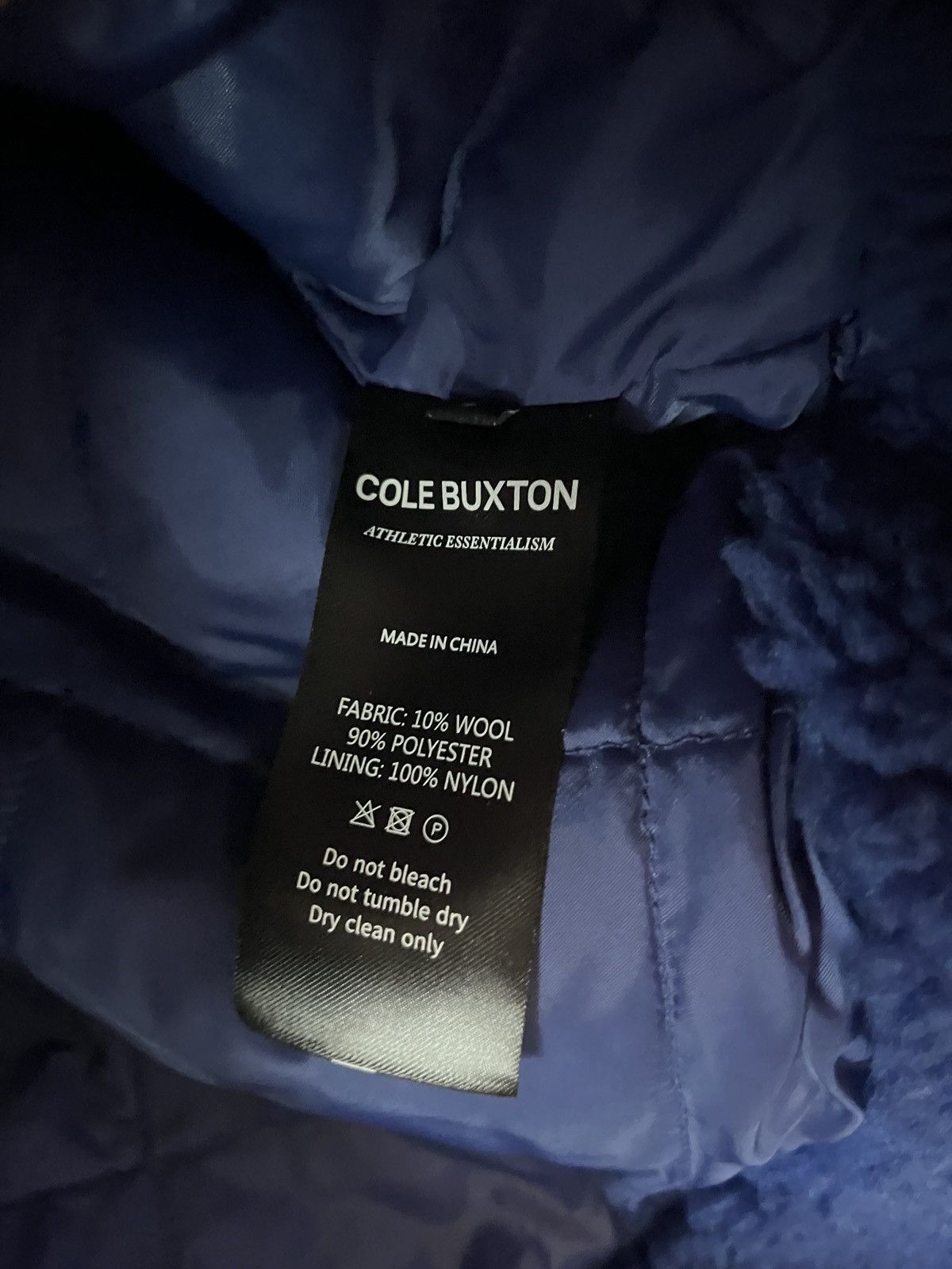Cole Buxton Cole Buxton - Cobalt Blue Wool Fleece Bomber size S Size US S / EU 44-46 / 1 - 3 Thumbnail