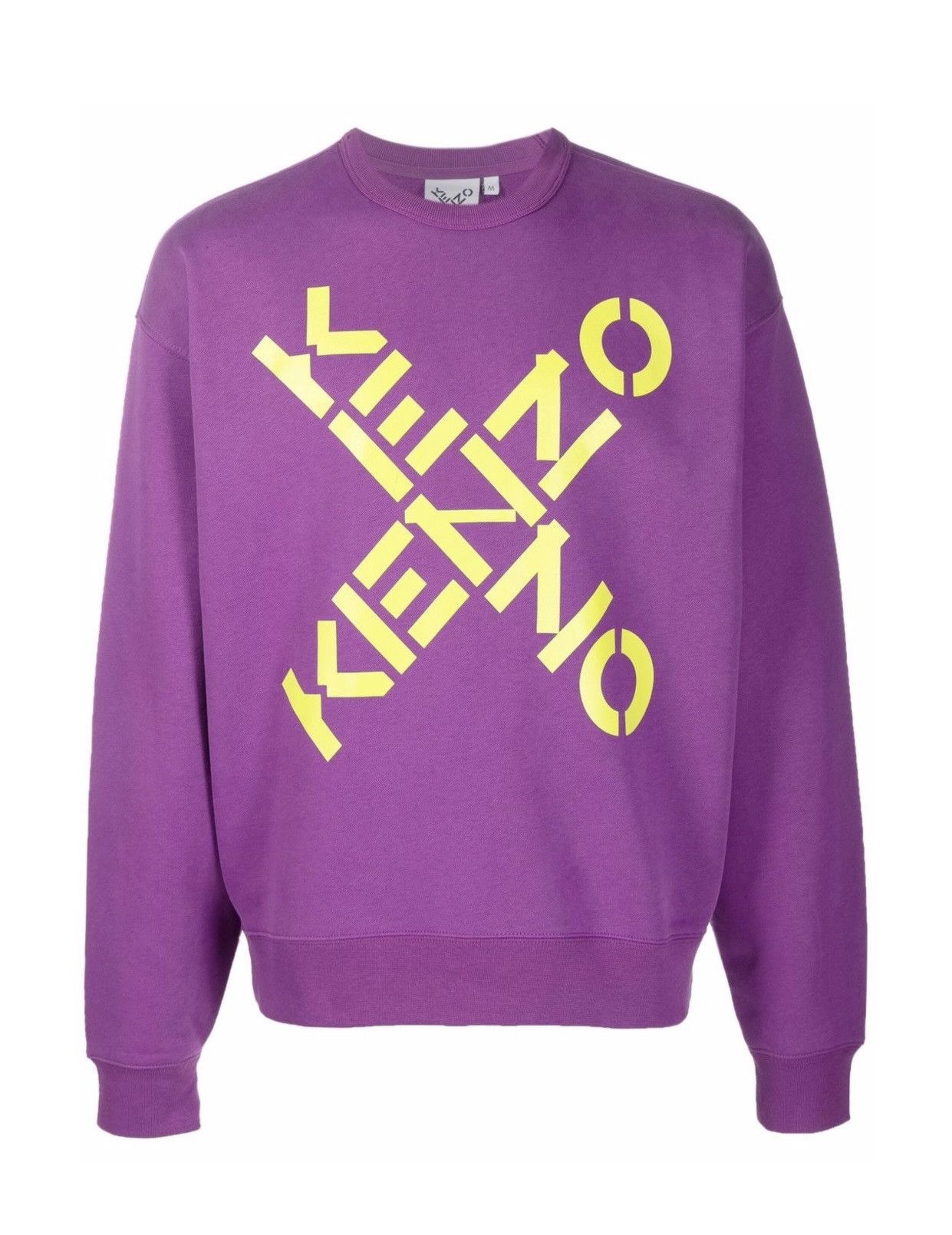 image of Kenzo Logo-Print Cotton Sweatshirt in Purple, Men's (Size XL)