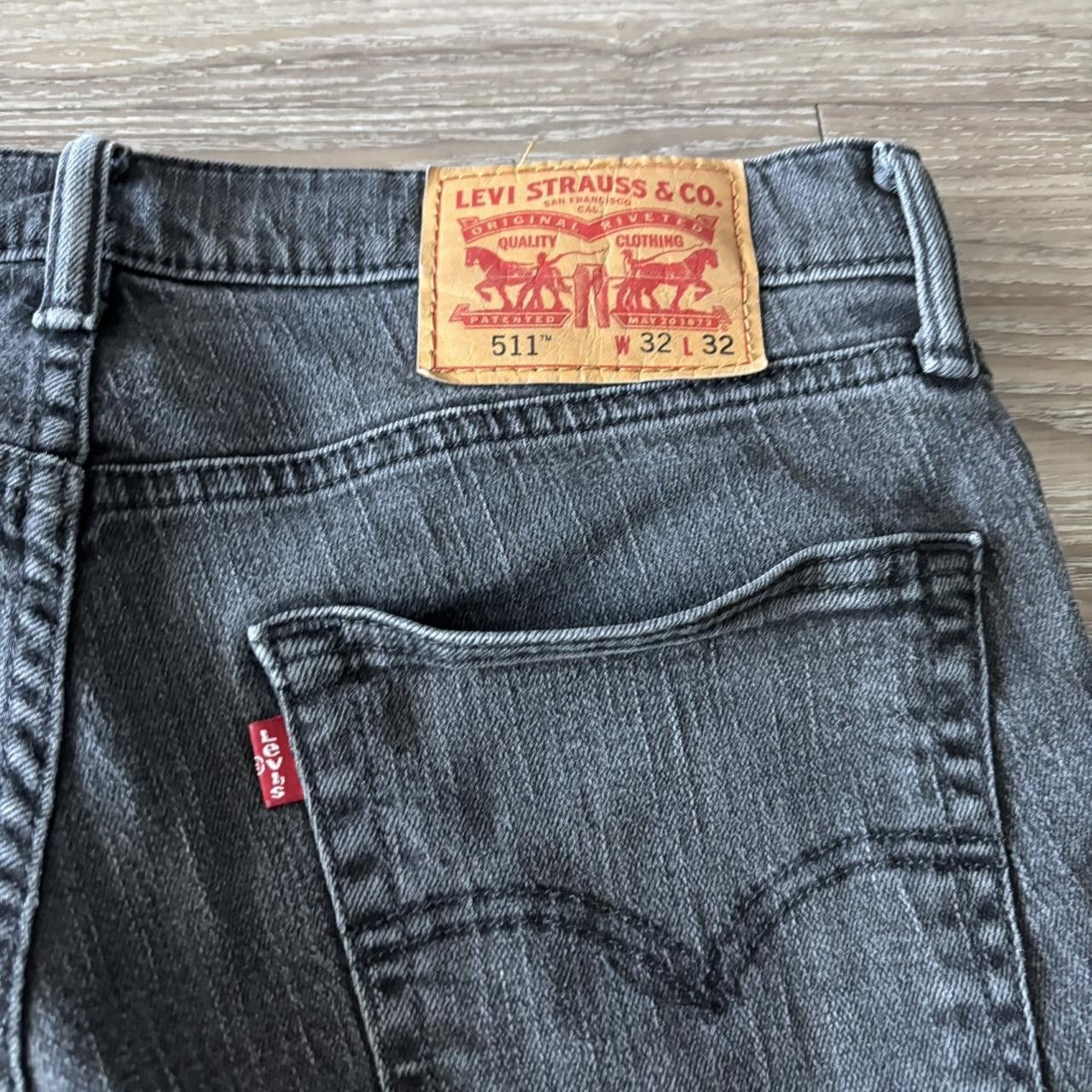 Levi's Crazy Vintage Y2K/2000s Grunge Black Levis Skinny Denim Jeans! 32x31 Size US 32 / EU 48 - 7 Thumbnail