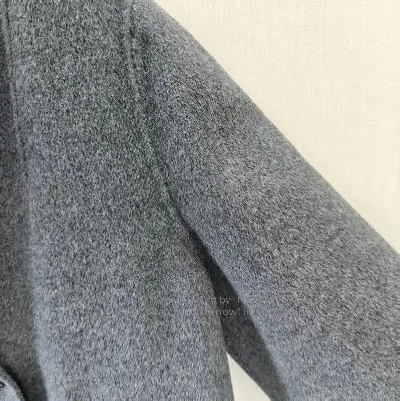 Max Mara MaxMara Elegant Gray Wool Mid-Length Coat . Size XL / US 12-14 / IT 48-50 - 5 Thumbnail