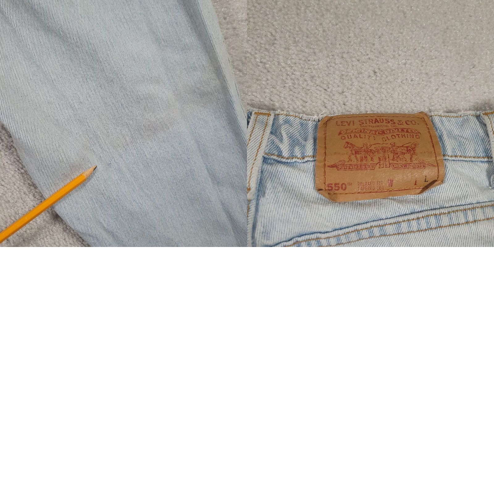 Levi's VINTAGE Levi's 550 Relaxed Tapered Mom Jeans Womens 12 Long Light Wash 90s Jeans Size 34" / US 12 / IT 48 - 11 Thumbnail