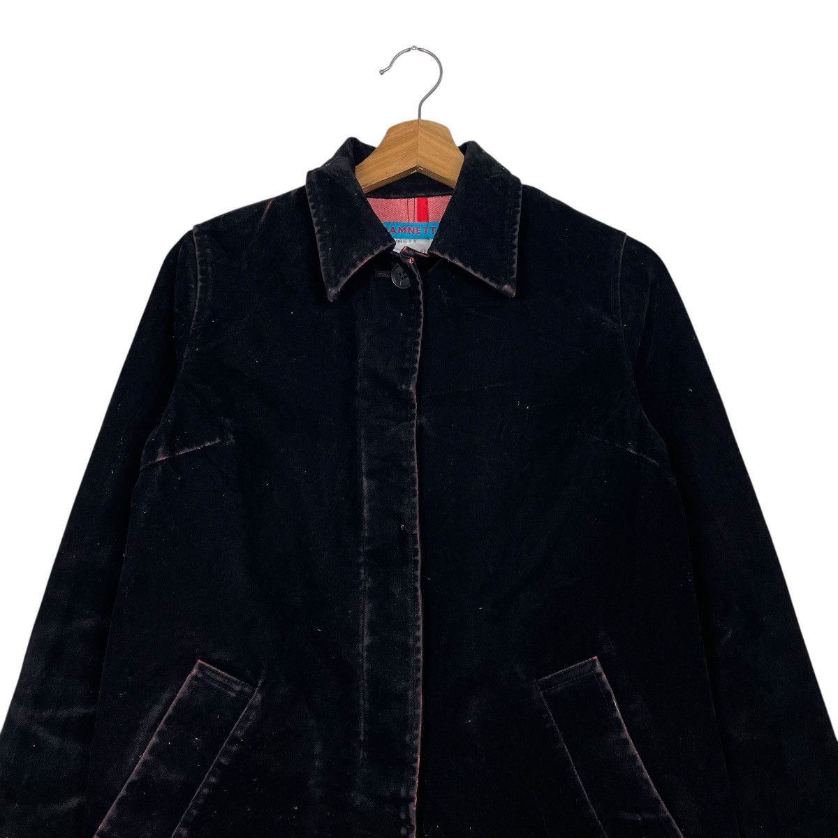 Katharine Hamnett London Katherine Hamnett Black Velvet Jacket Size M / US 6-8 / IT 42-44 - 2 Thumbnail